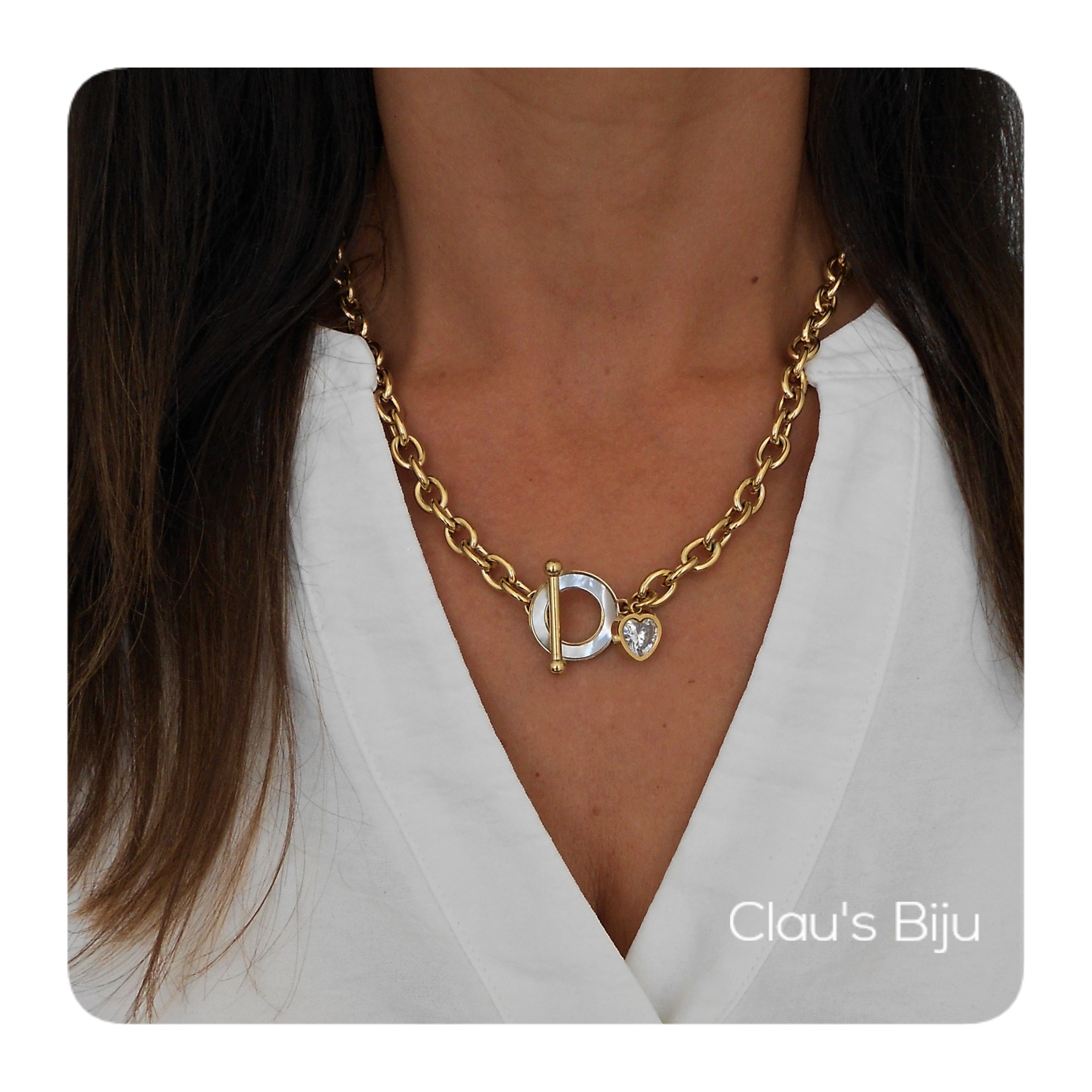 Pulseira em aço