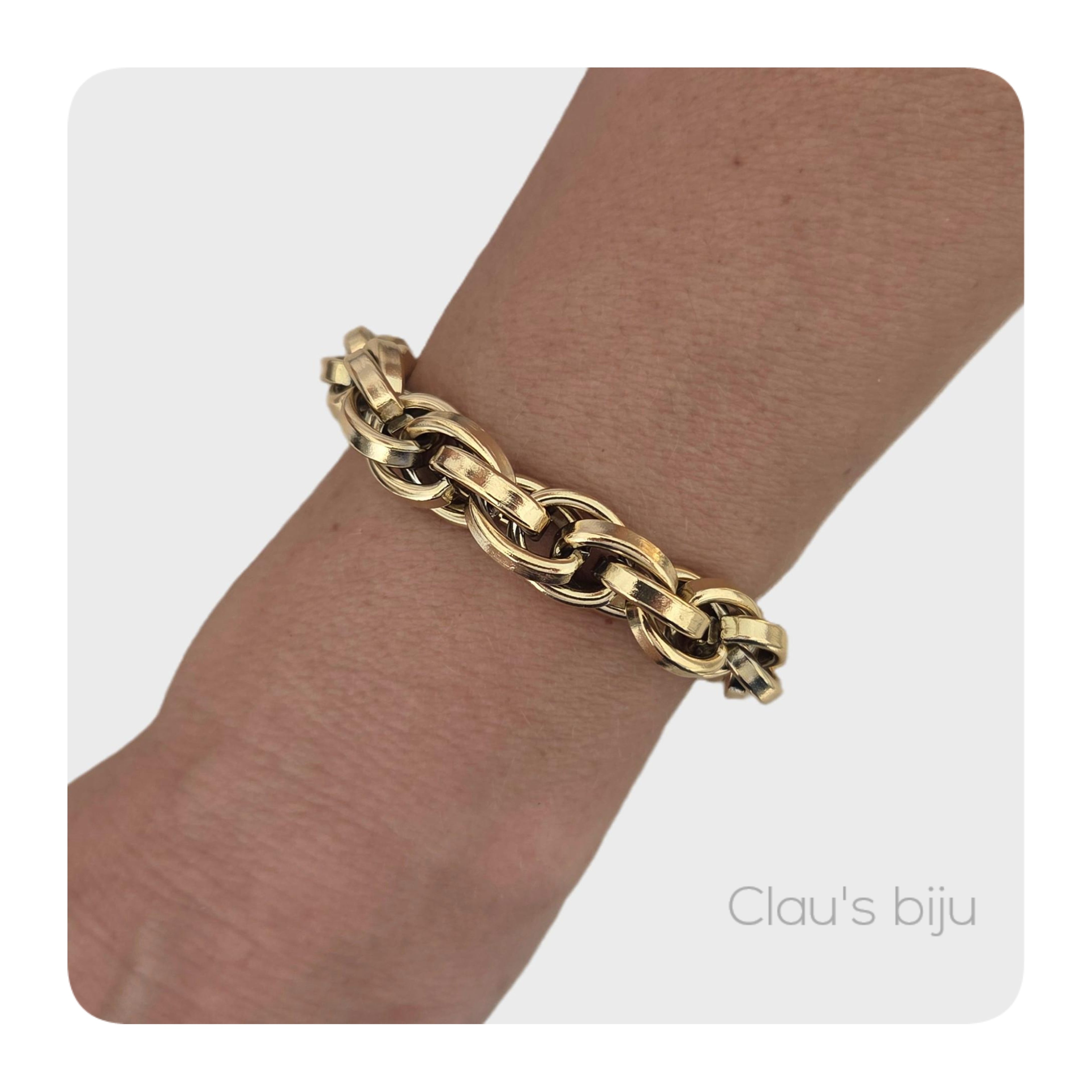 Pulseira em aço