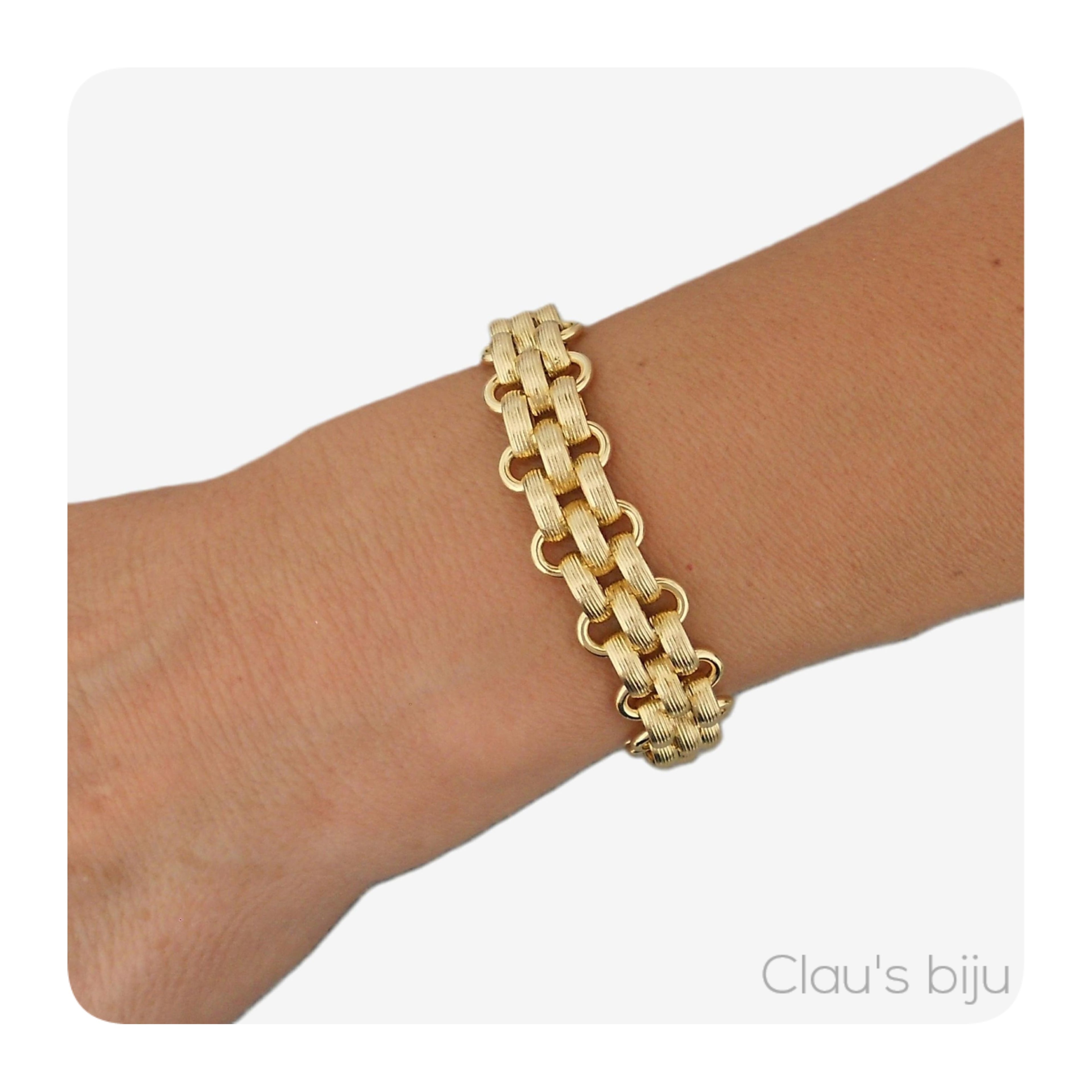 Pulseira em aço