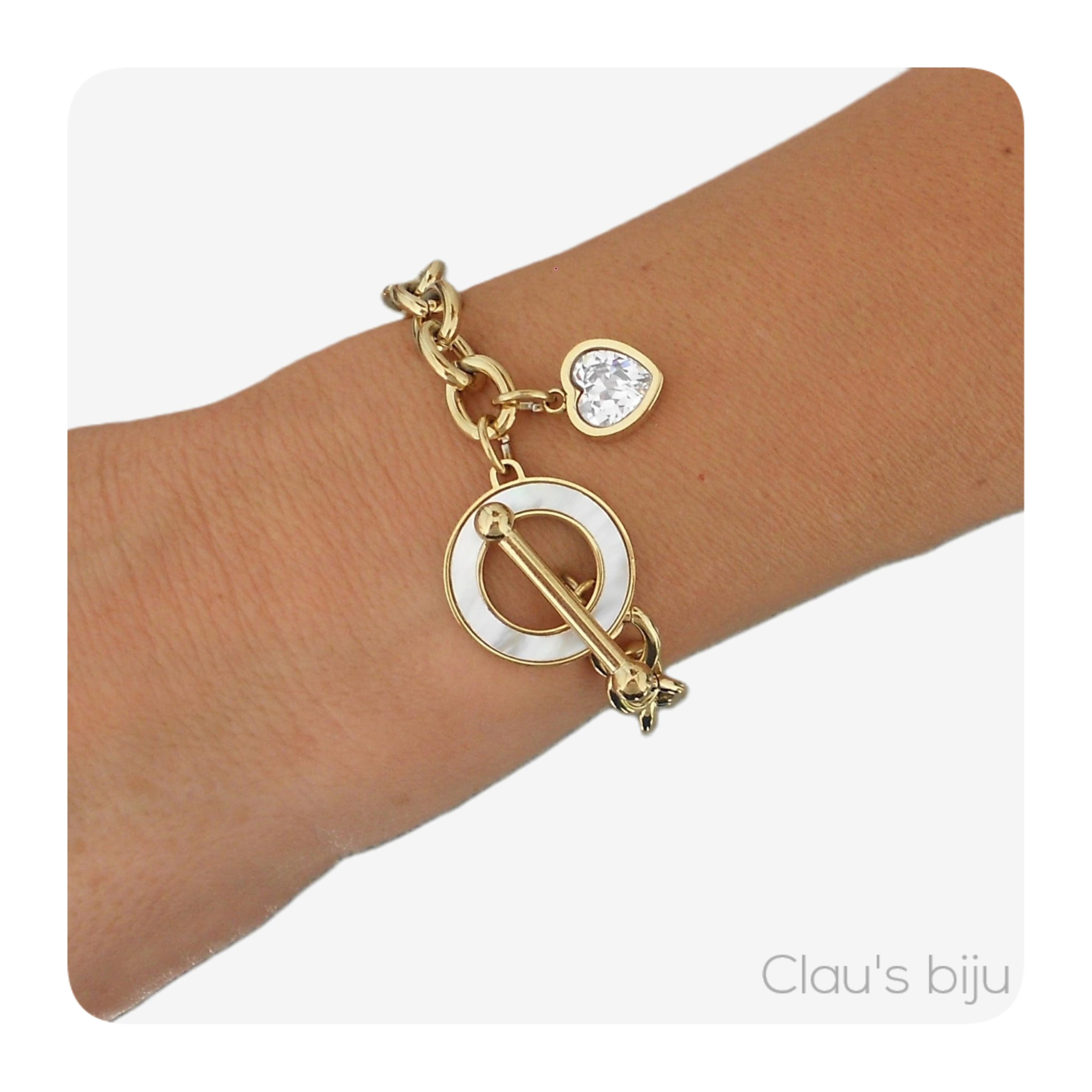 Pulseira em aço