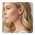 Earrings plated in 18 karat gold.