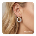 Boucles d'oreilles en acier