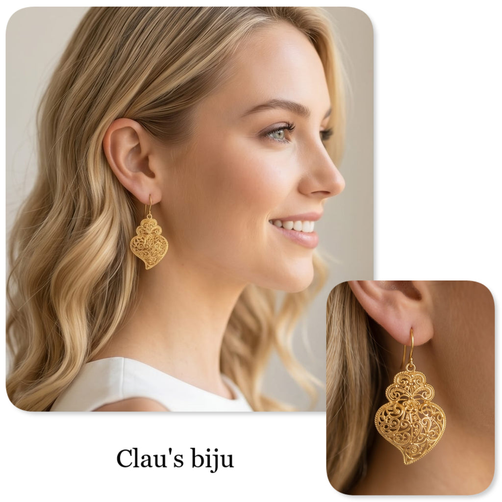 Boucles d'oreilles en acier
