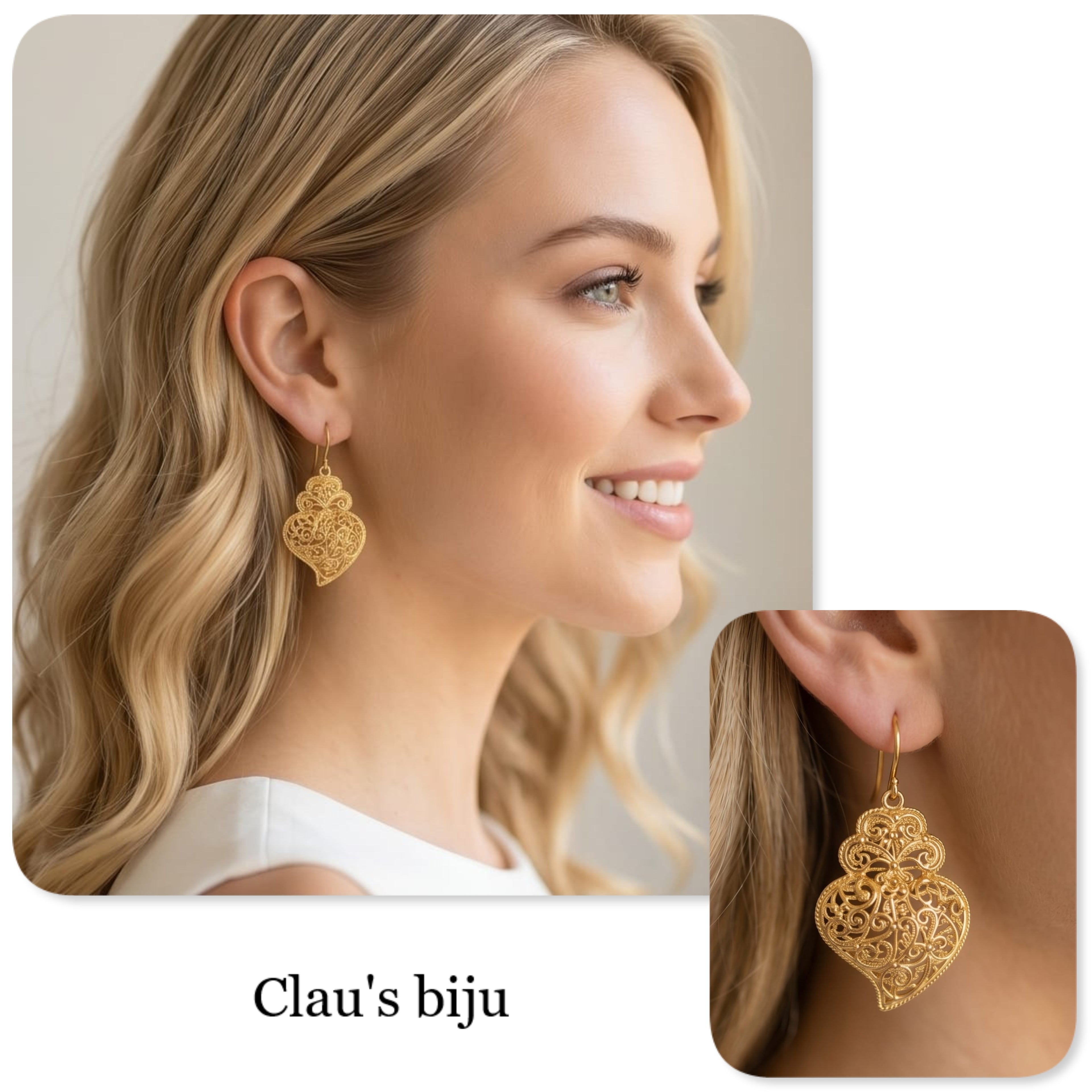 Boucles d'oreilles en acier