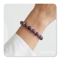 Pulseira com pedras ametista