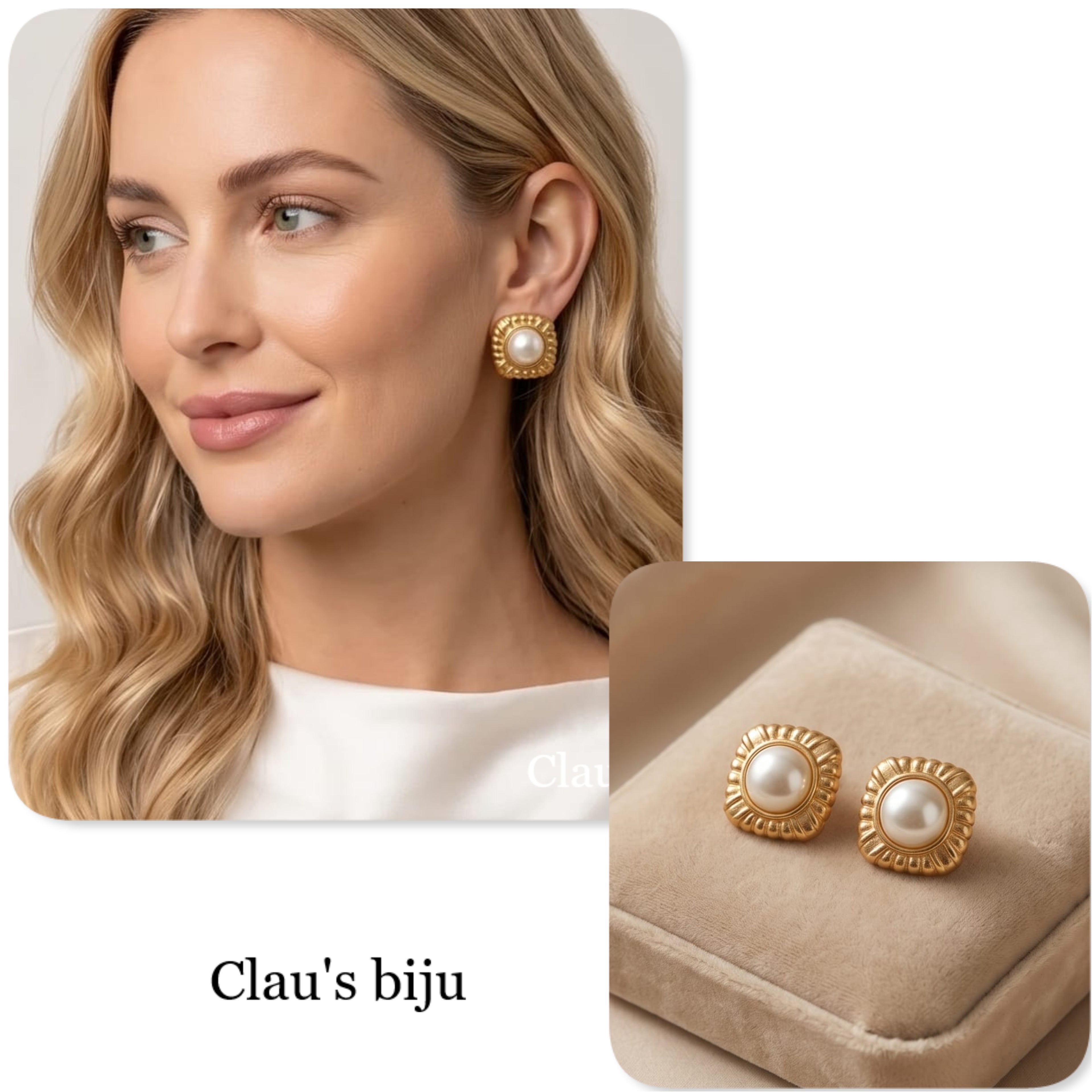 Boucles d'oreilles en acier