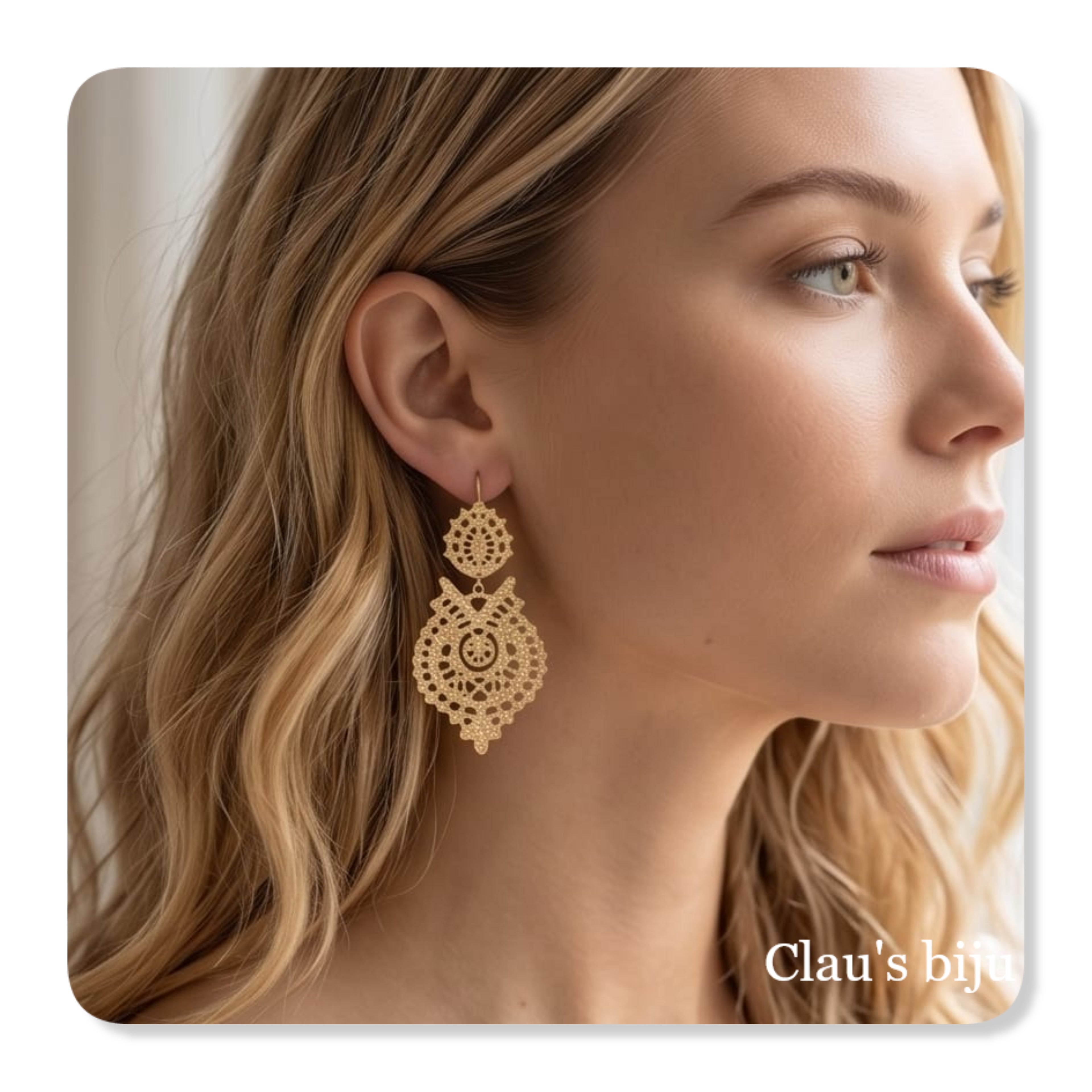 Steel earrings