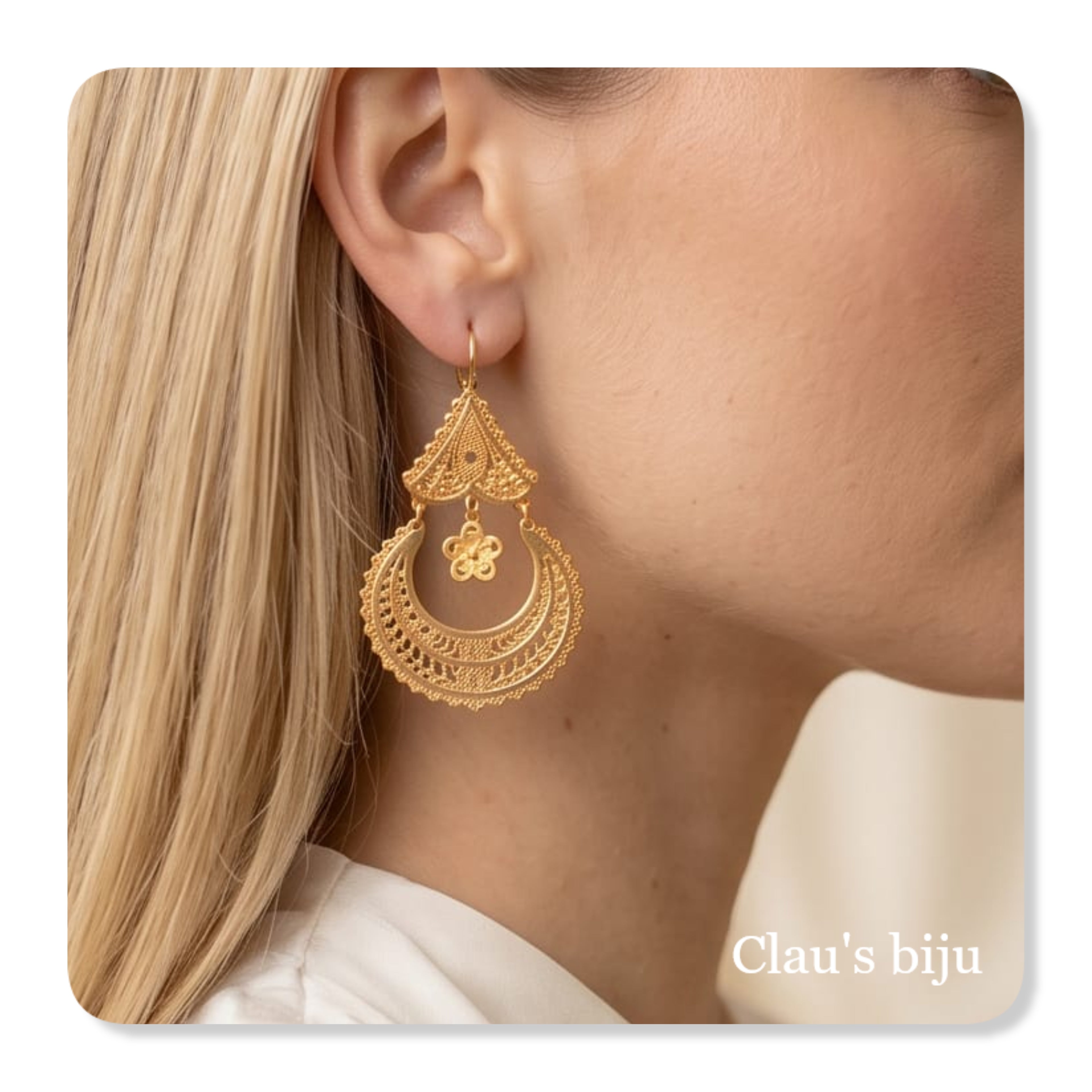 Steel earrings