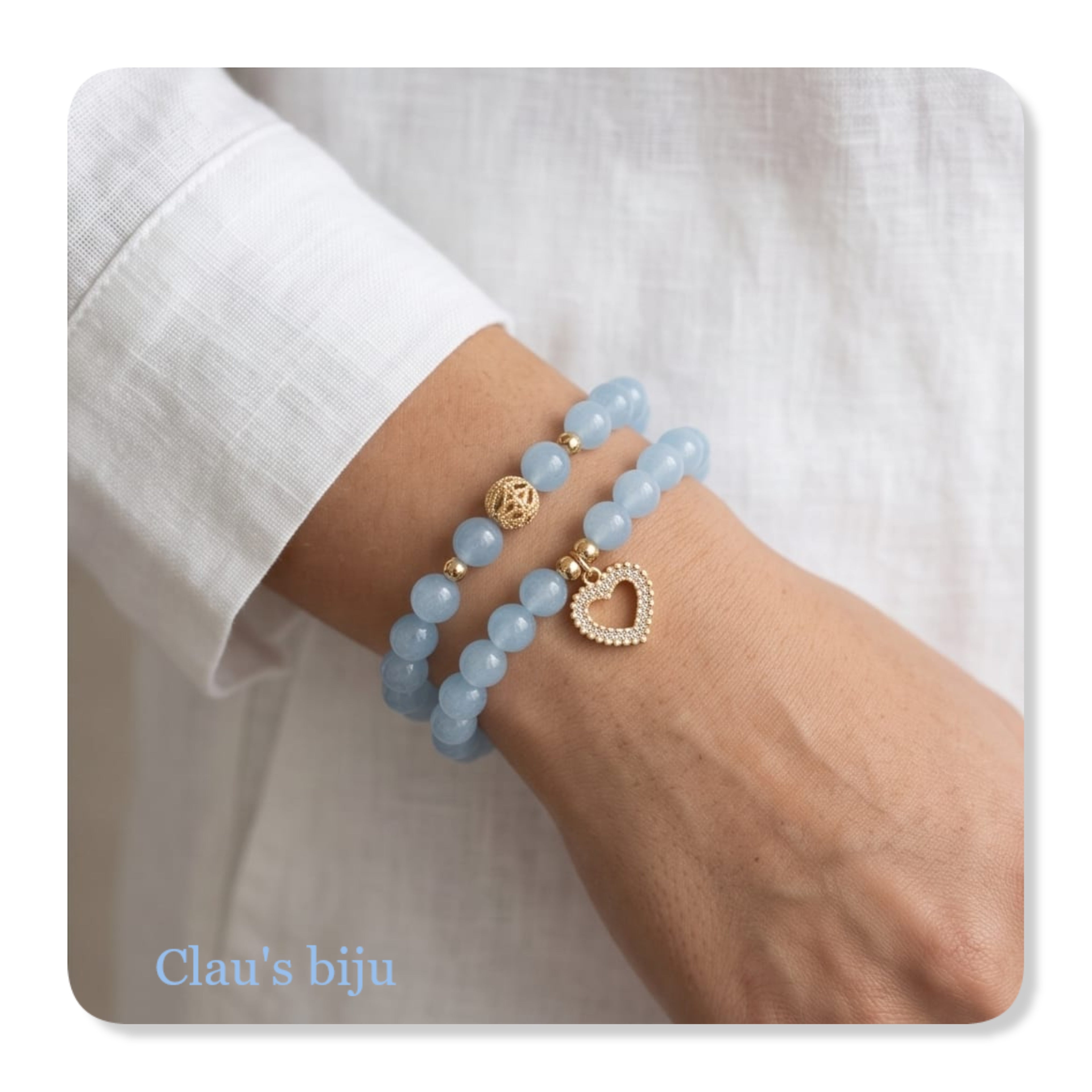 Pulseiras com pedras naturais