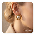 Boucles d'oreilles en acier
