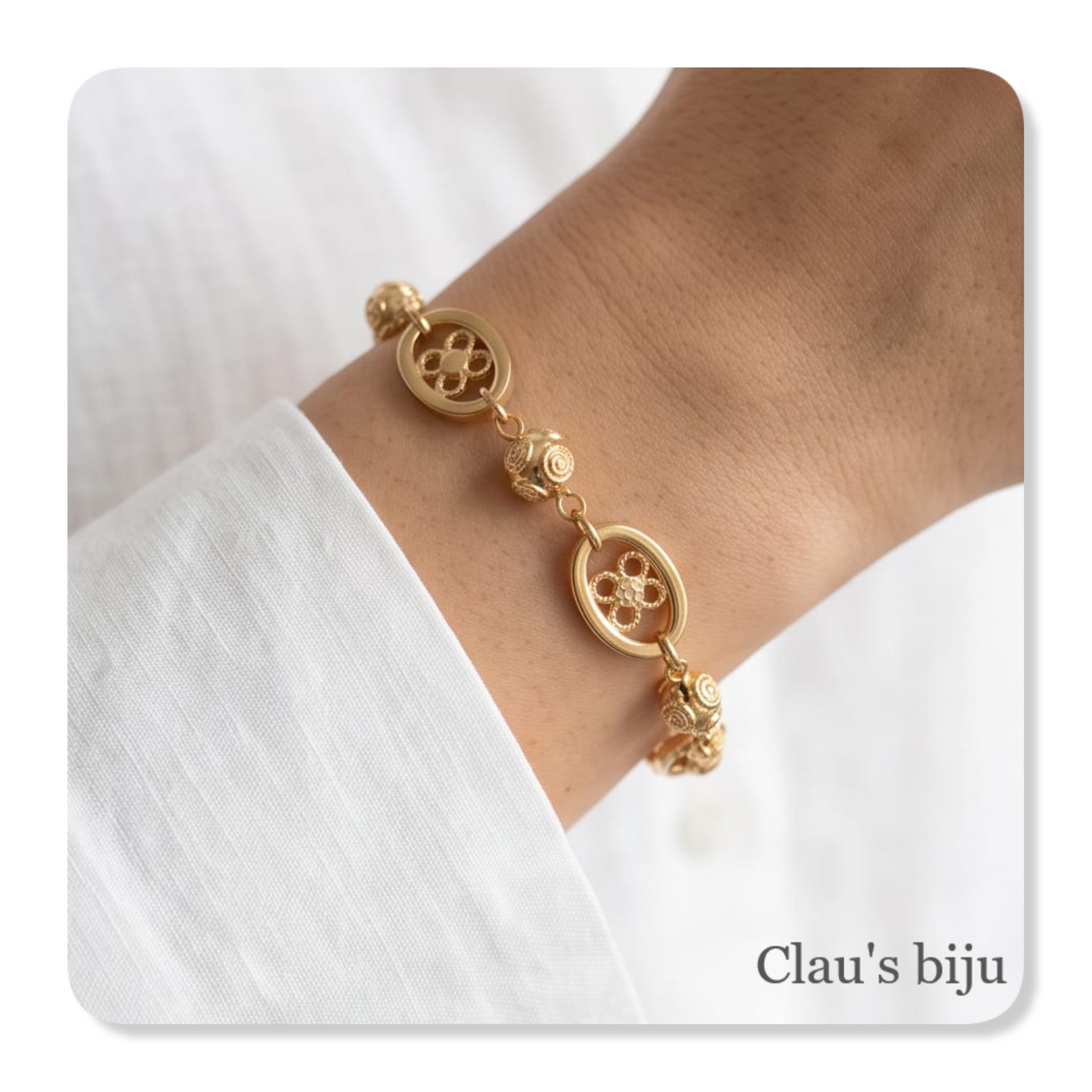 Pulseira em aço