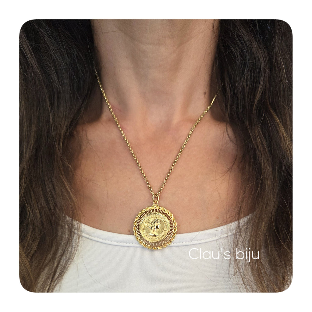 Steel earrings (pound size - 3 cm)