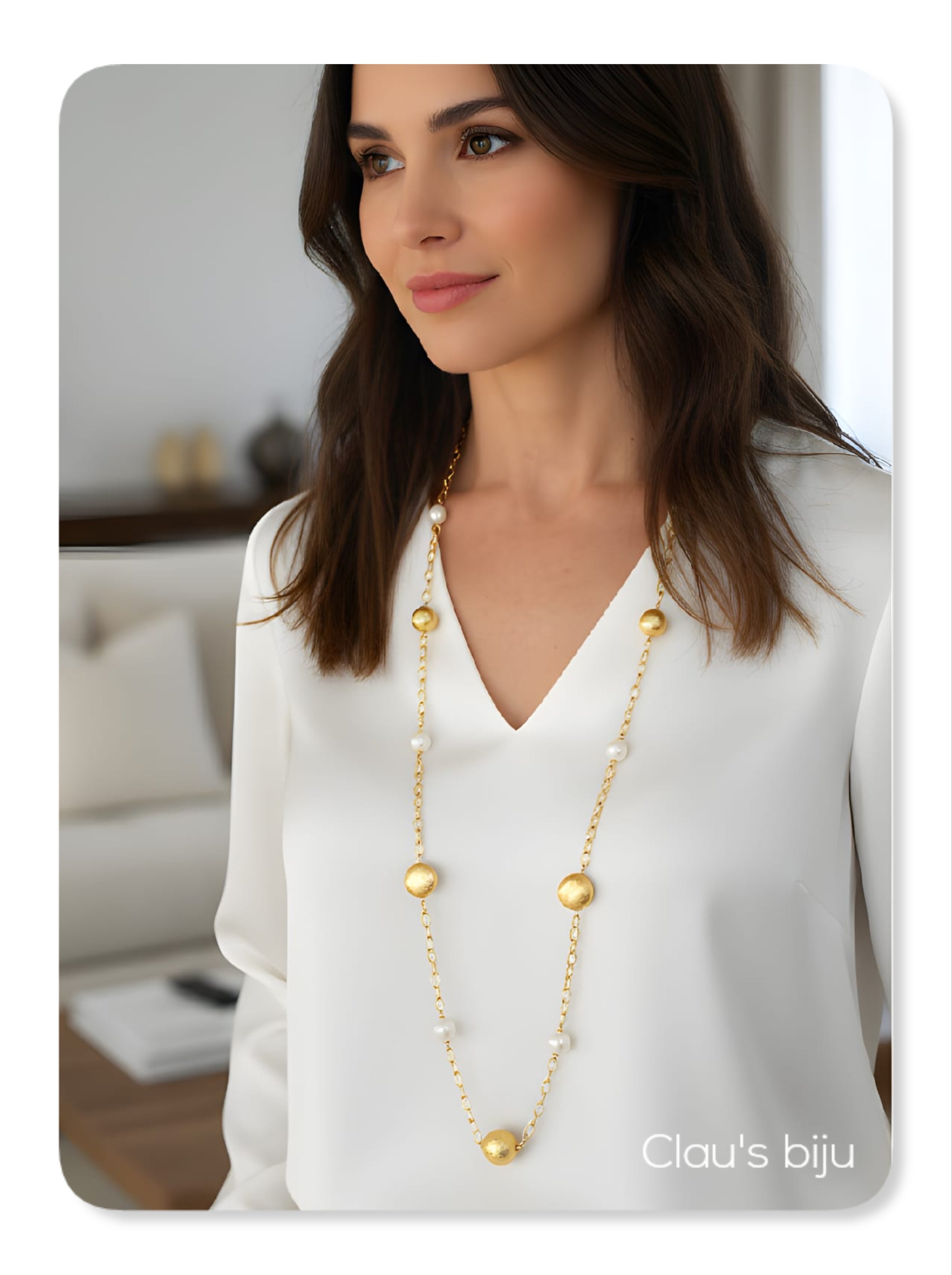 Collier plaqué or 18 carats