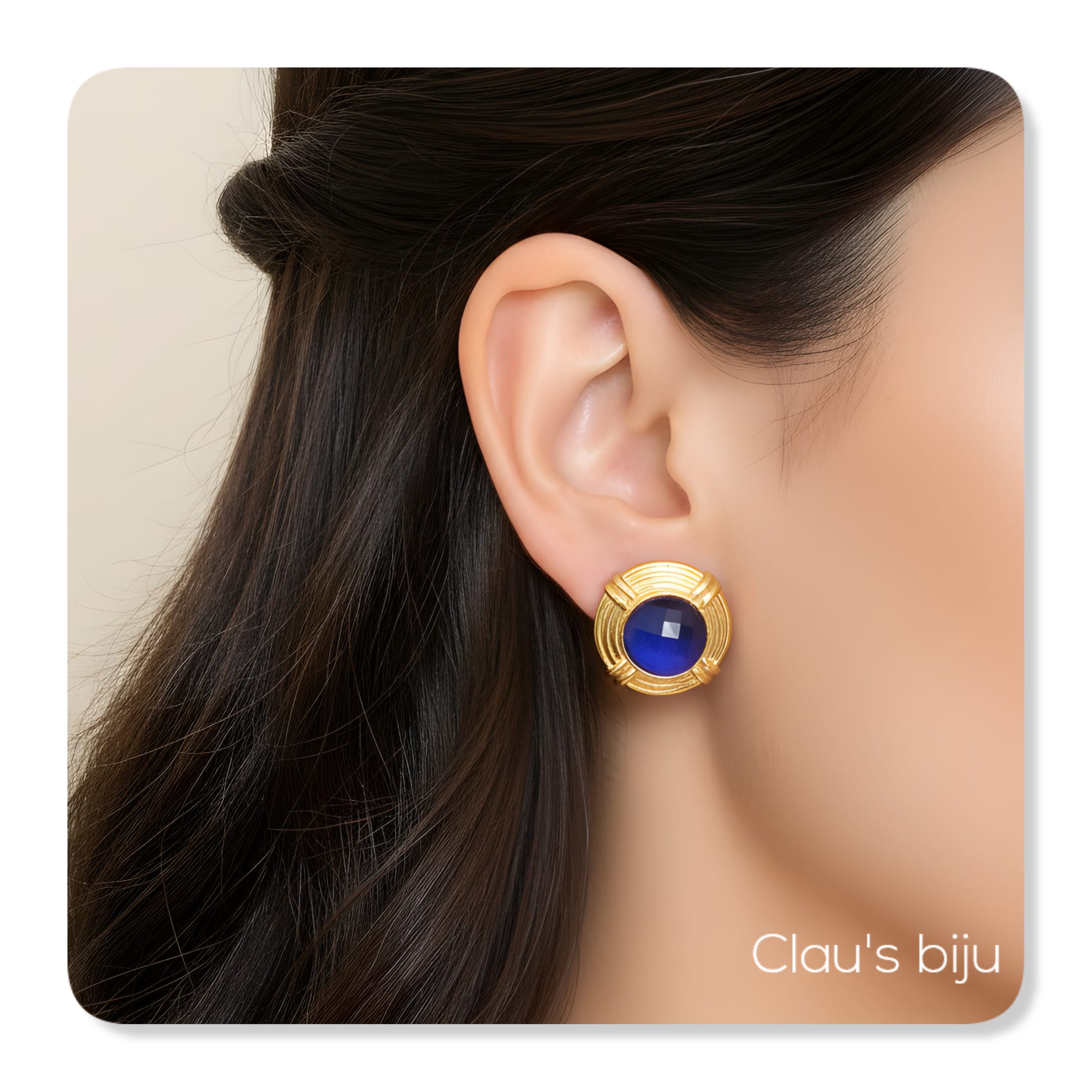 Gold-plated earrings