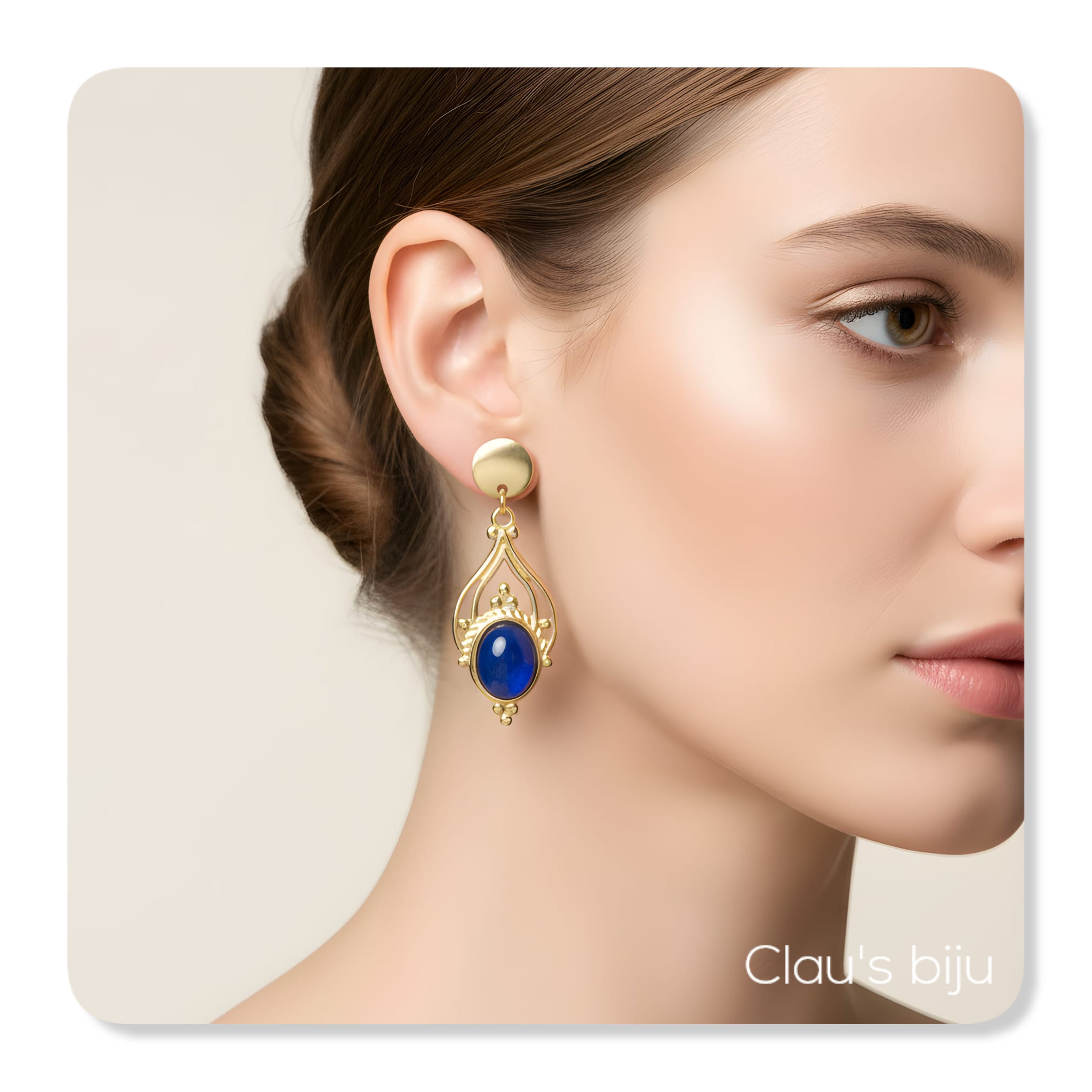 Boucles d'oreilles en acier