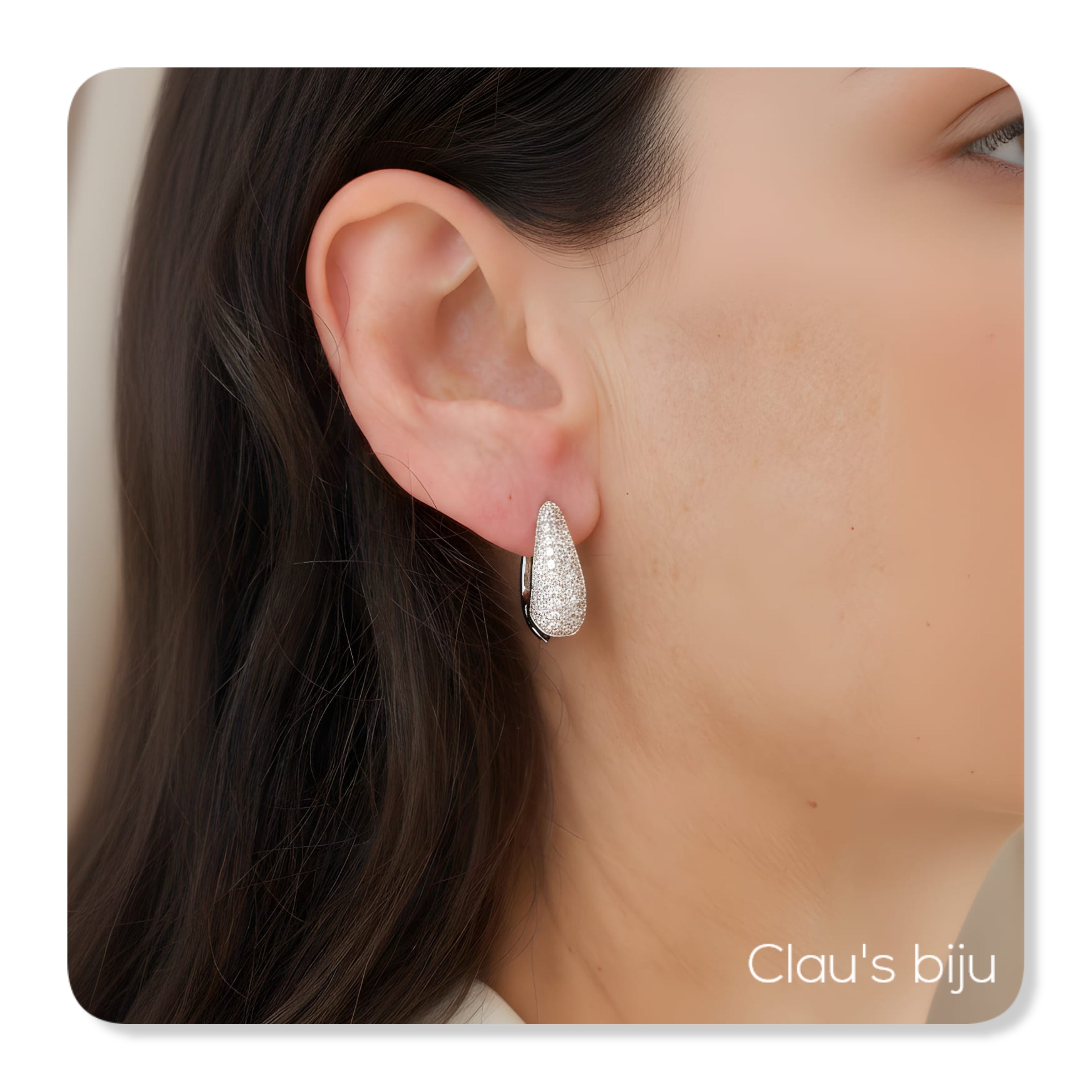 Boucles d'oreilles en acier