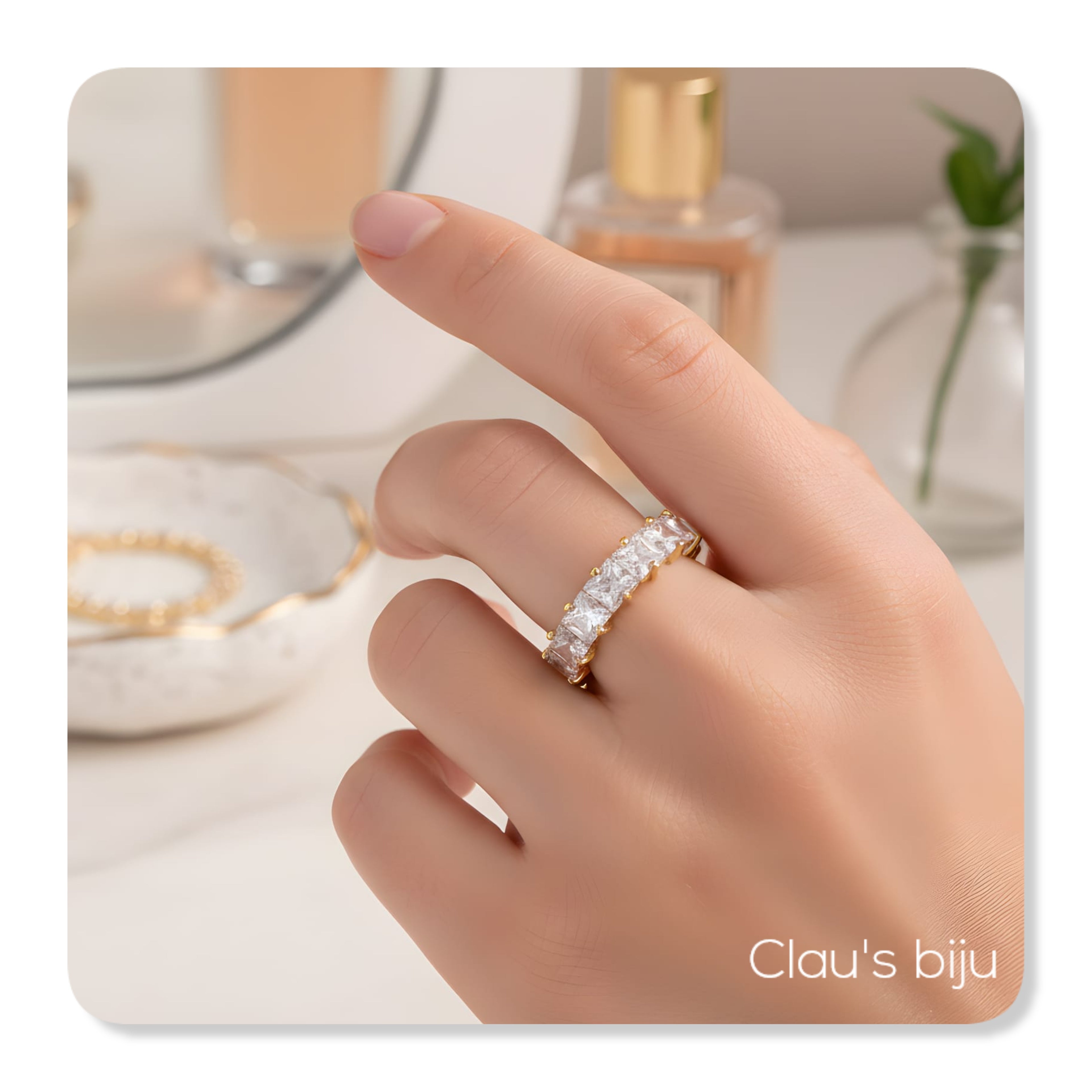 Anel em aço