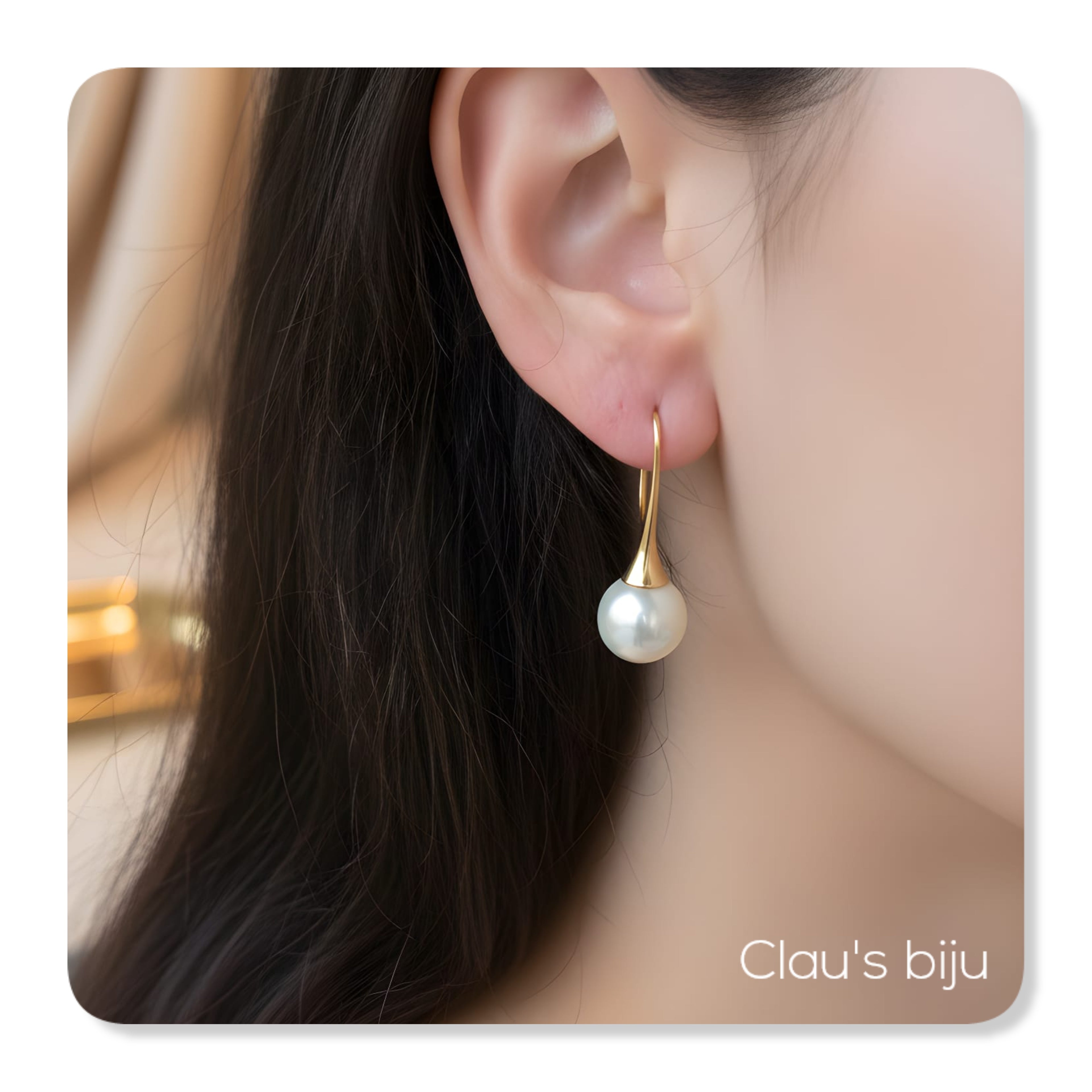 Boucles d'oreilles en acier