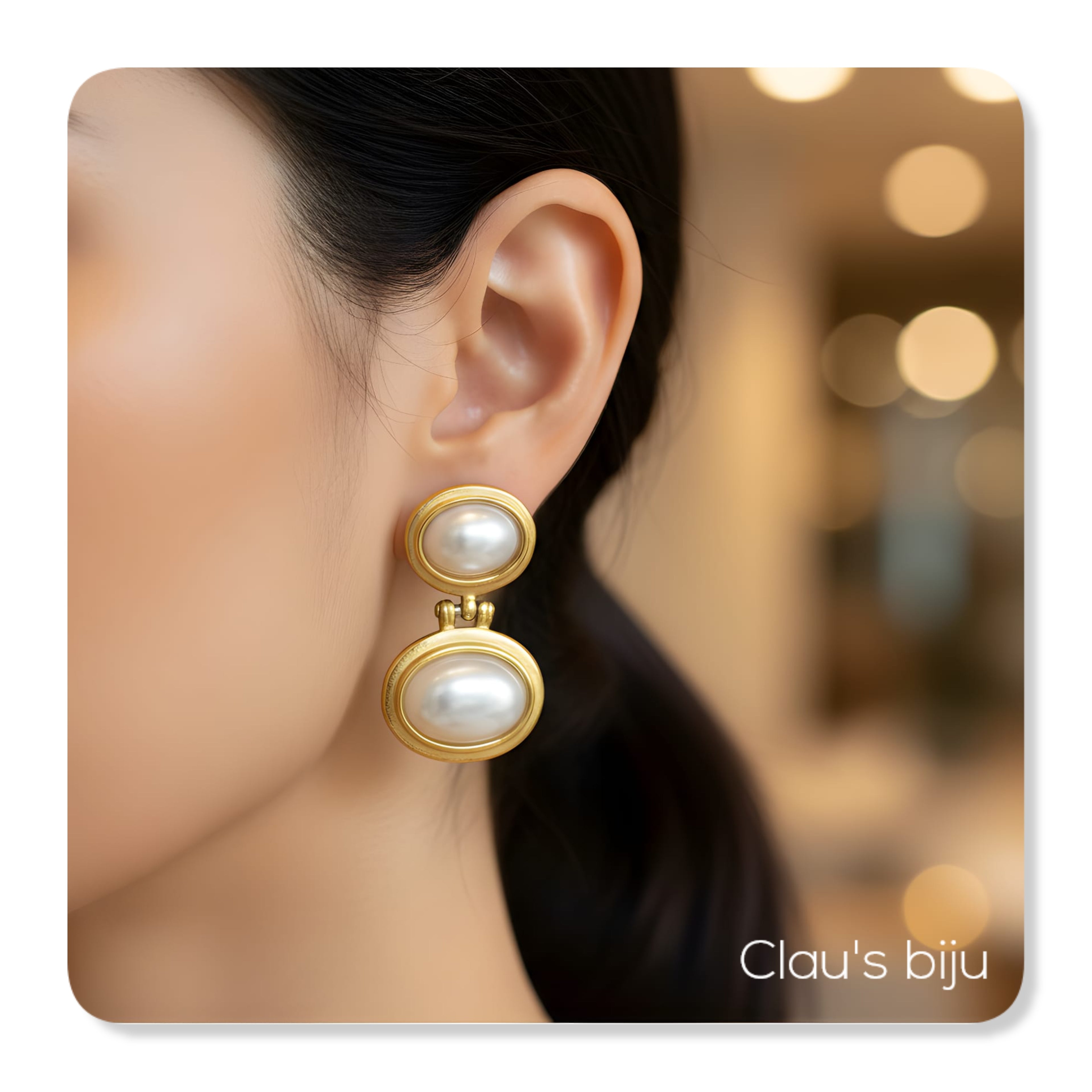 Boucles d'oreilles en acier