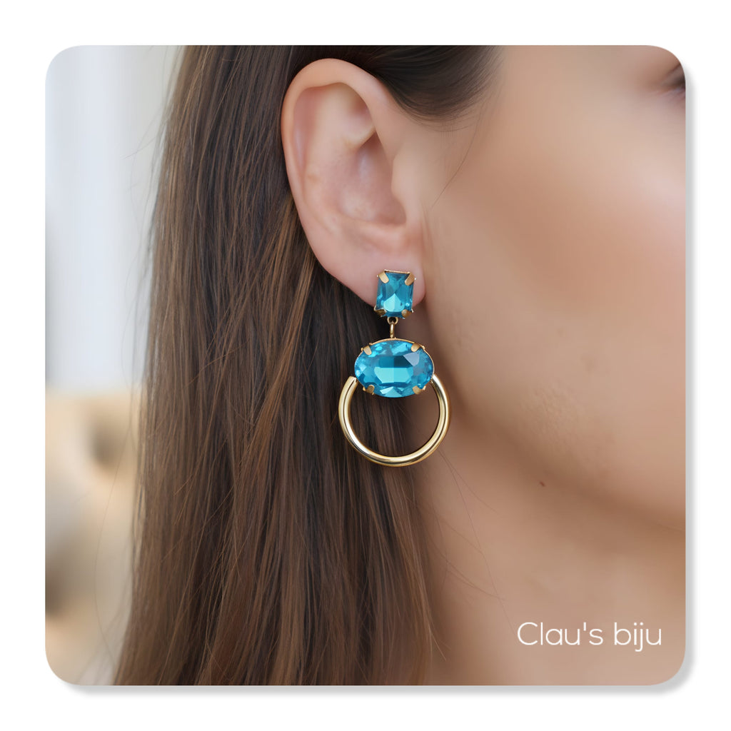 Boucles d'oreilles en acier