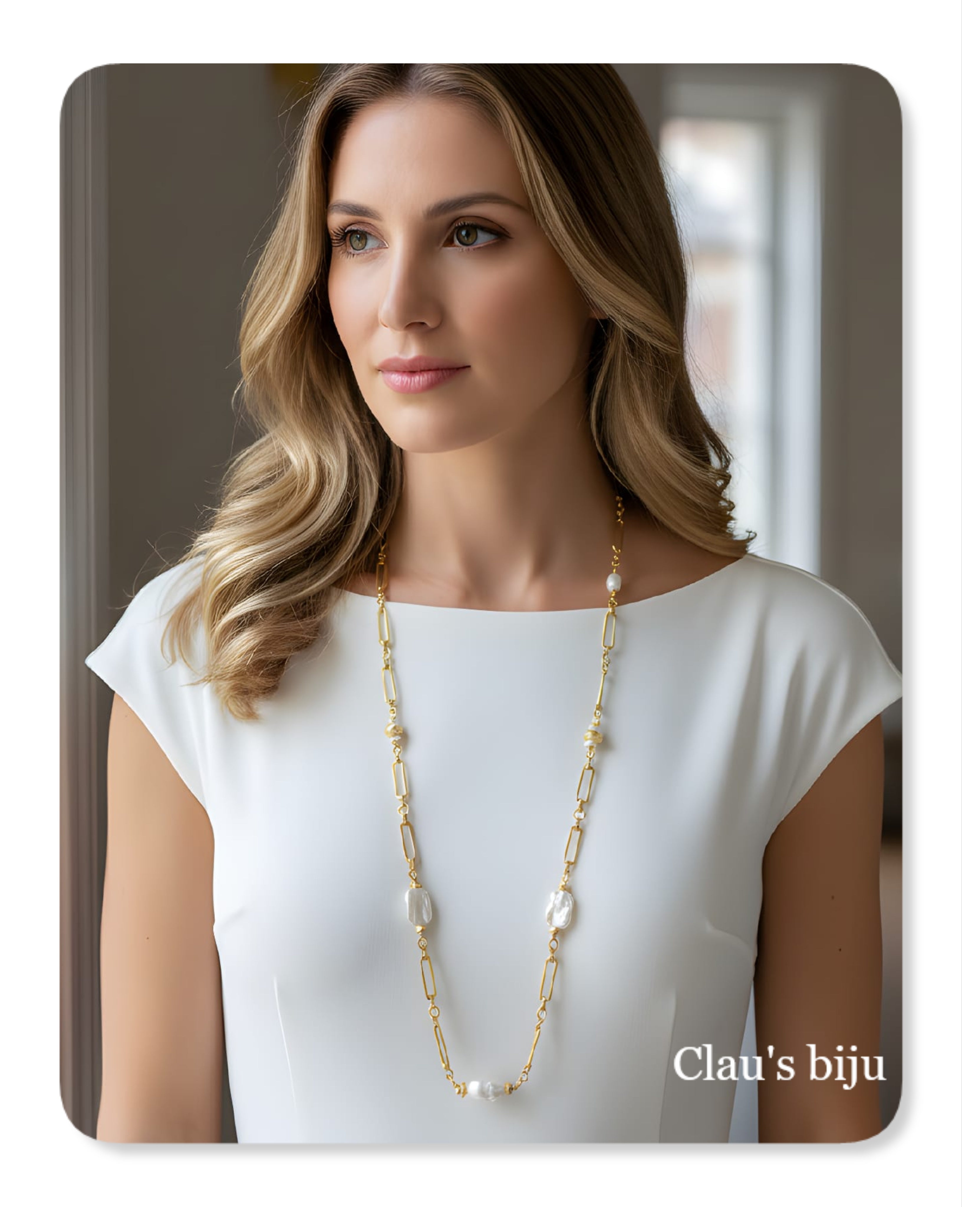 Collier plaqué or 18 carats