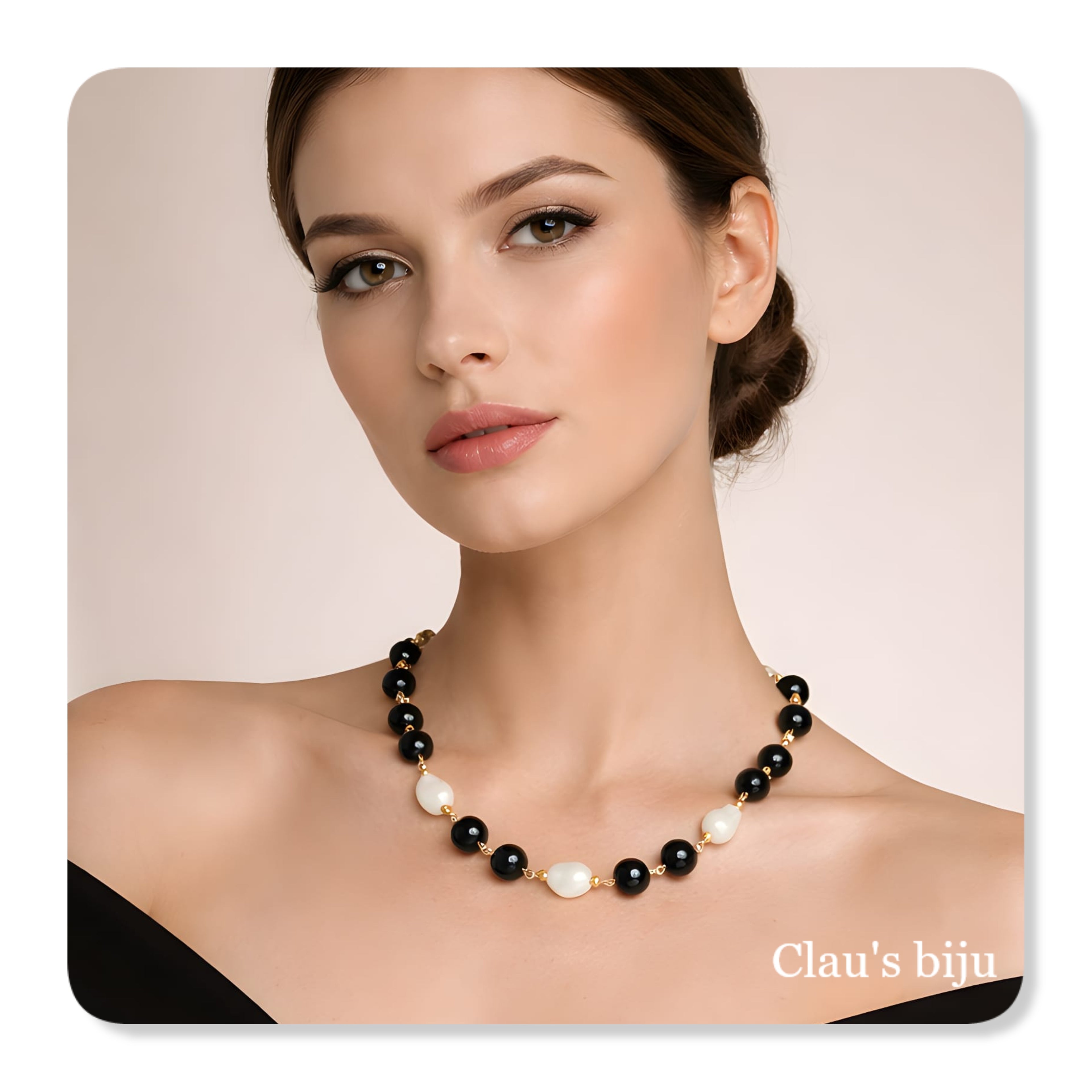 Bracelet orné de pierres d'onyx