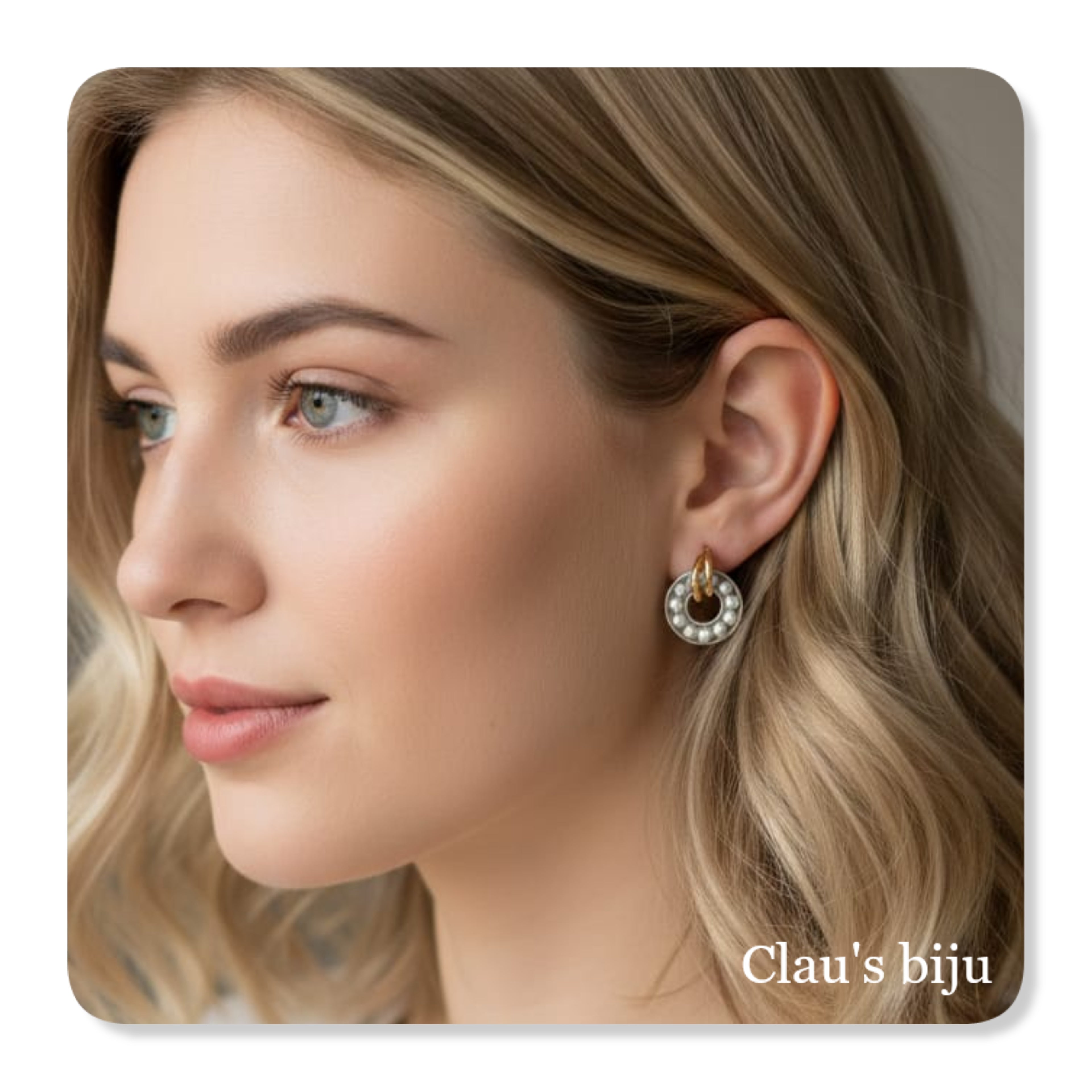 Boucles d'oreilles en acier