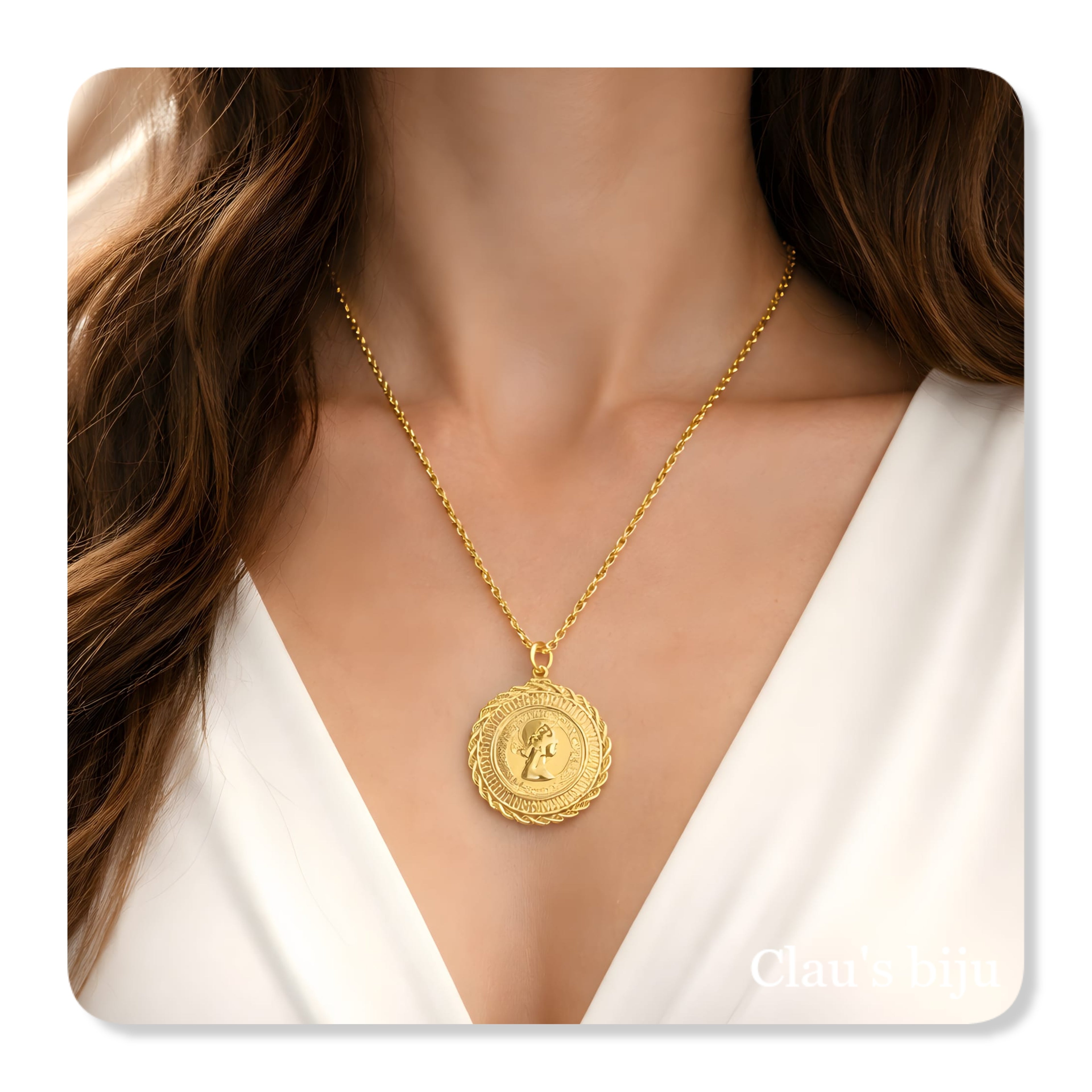 Boucles d'oreilles en acier (taille en livres - 3 cm)