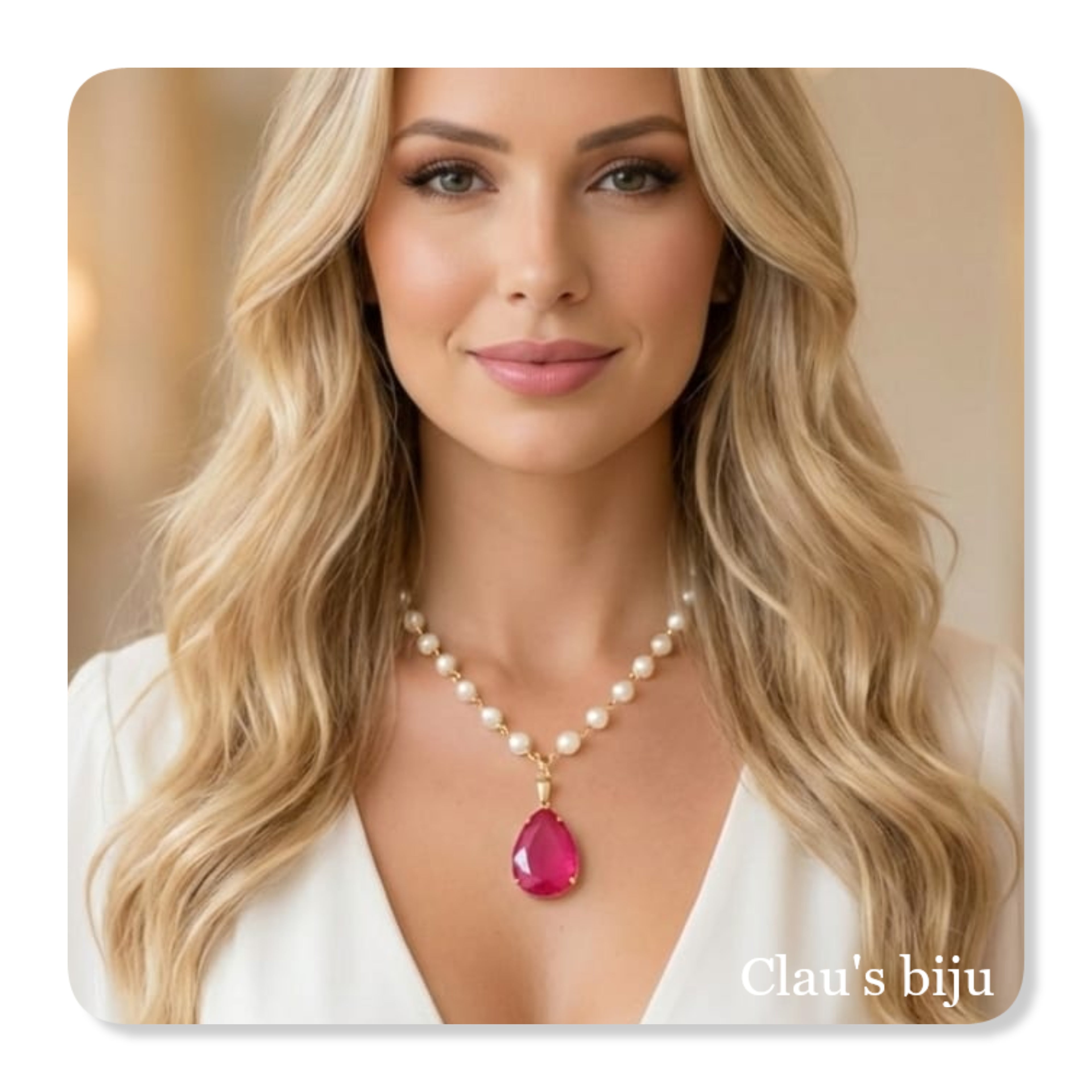 Colar de pérolas de água doce