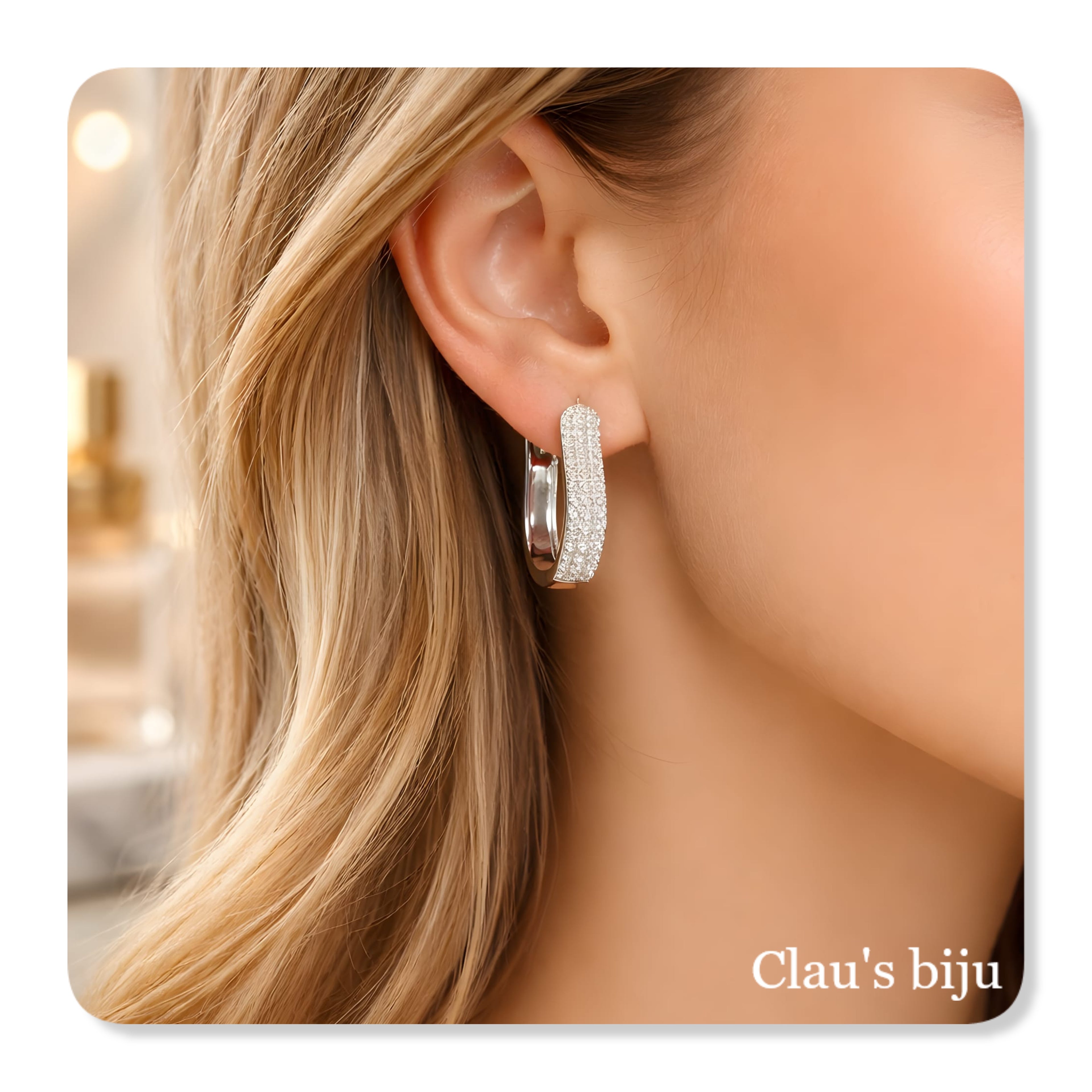 Boucles d'oreilles en acier