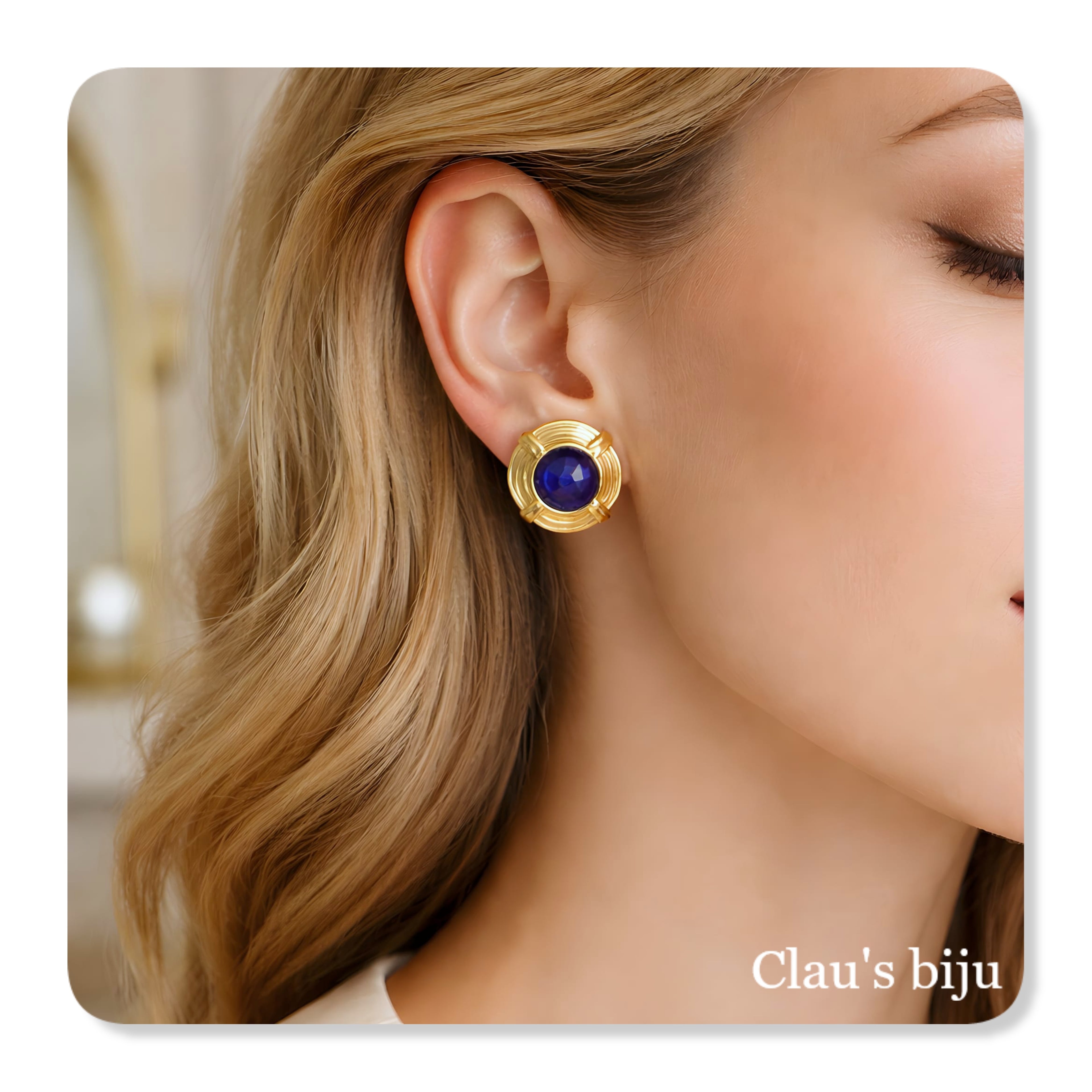 Brincos banhados a ouro