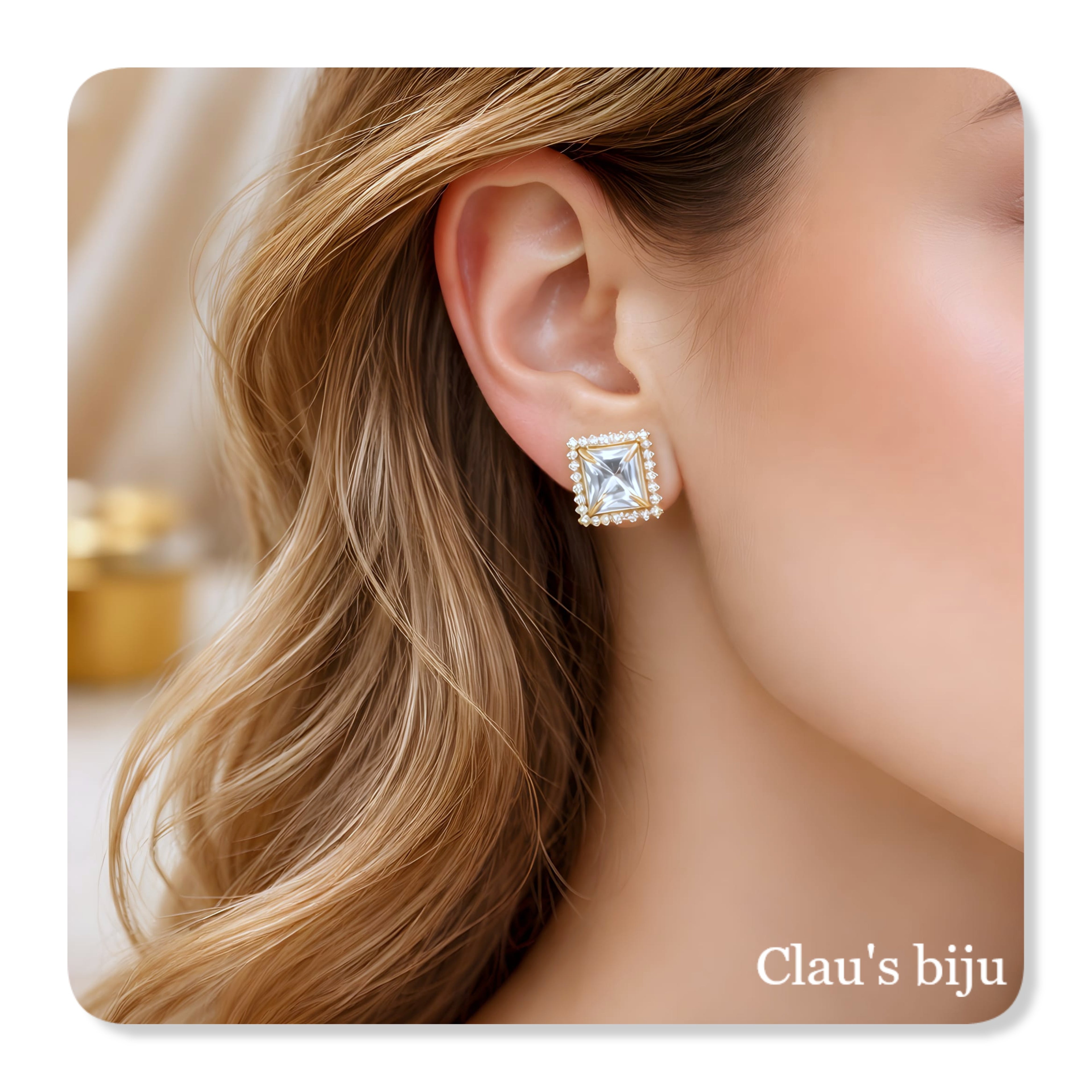 Boucles d'oreilles en acier