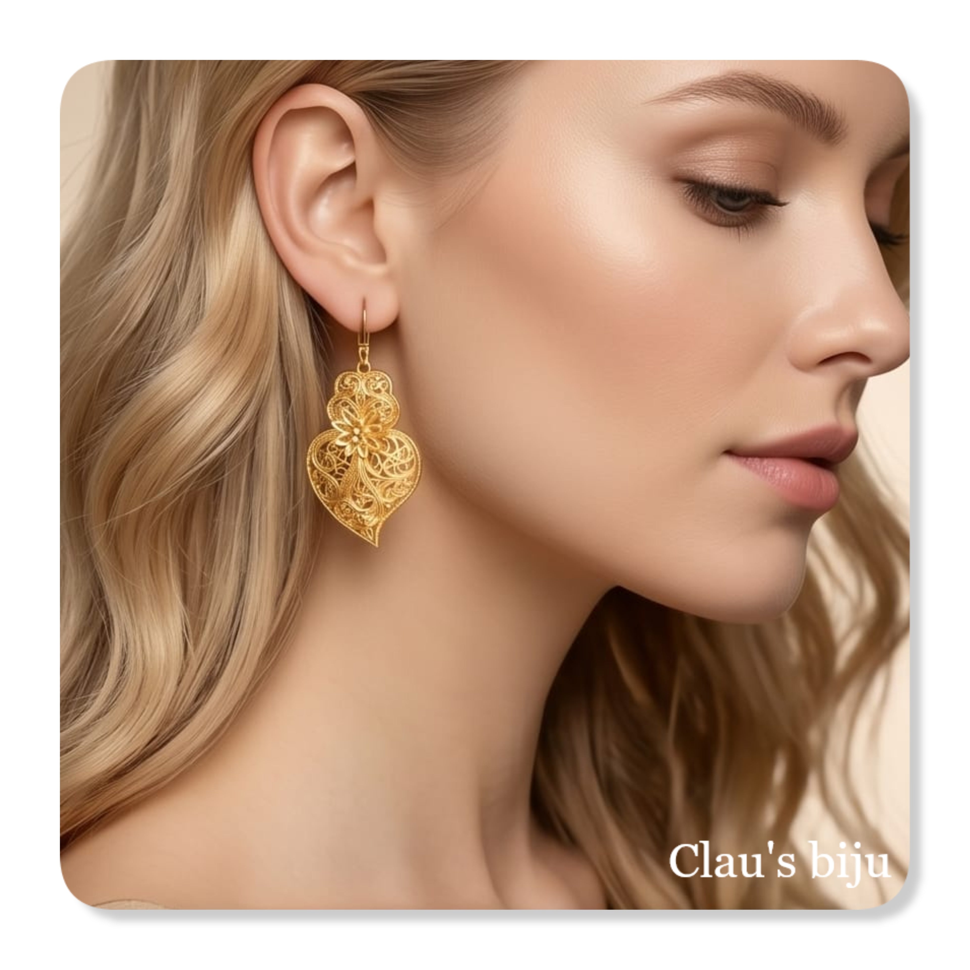 Steel earrings