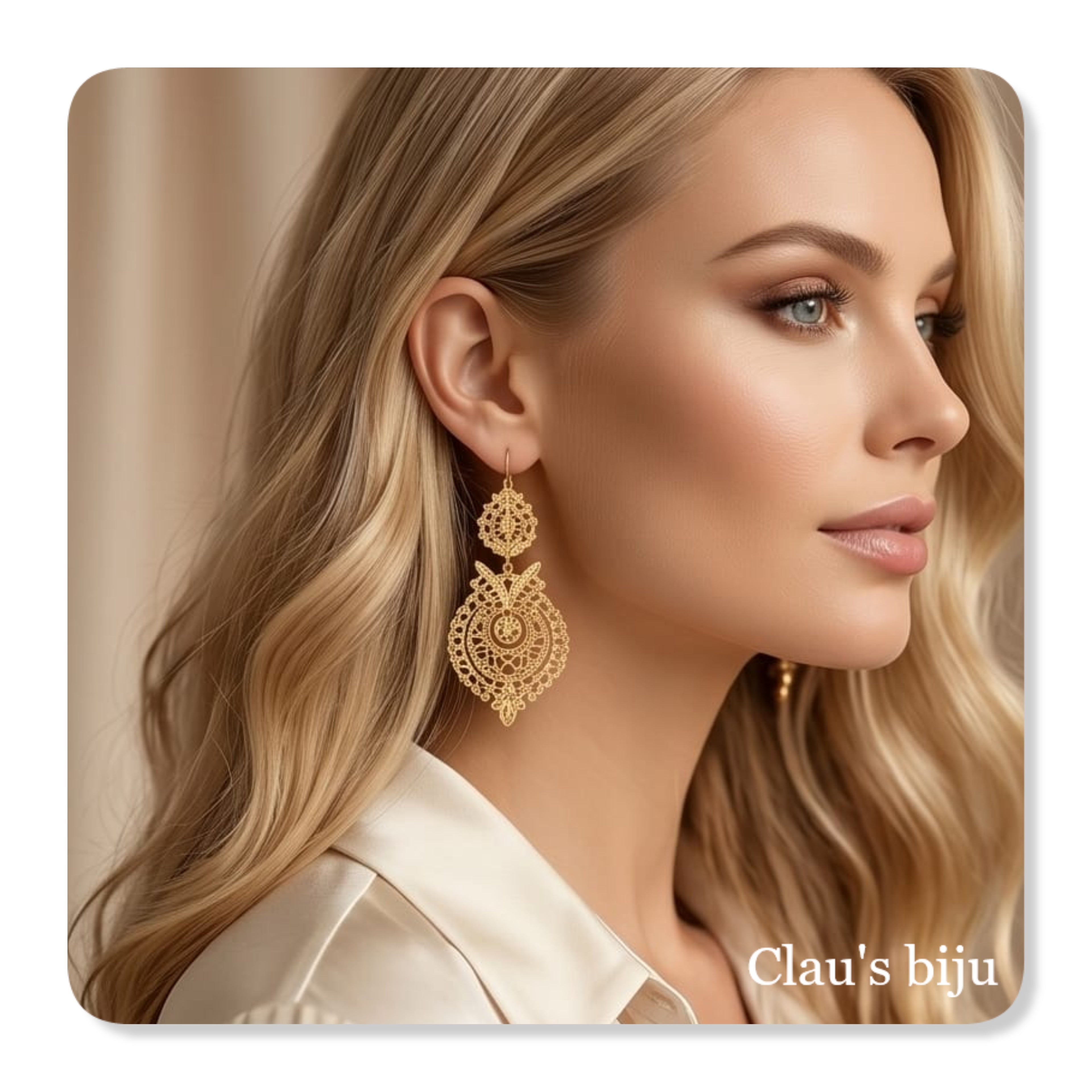 Steel earrings