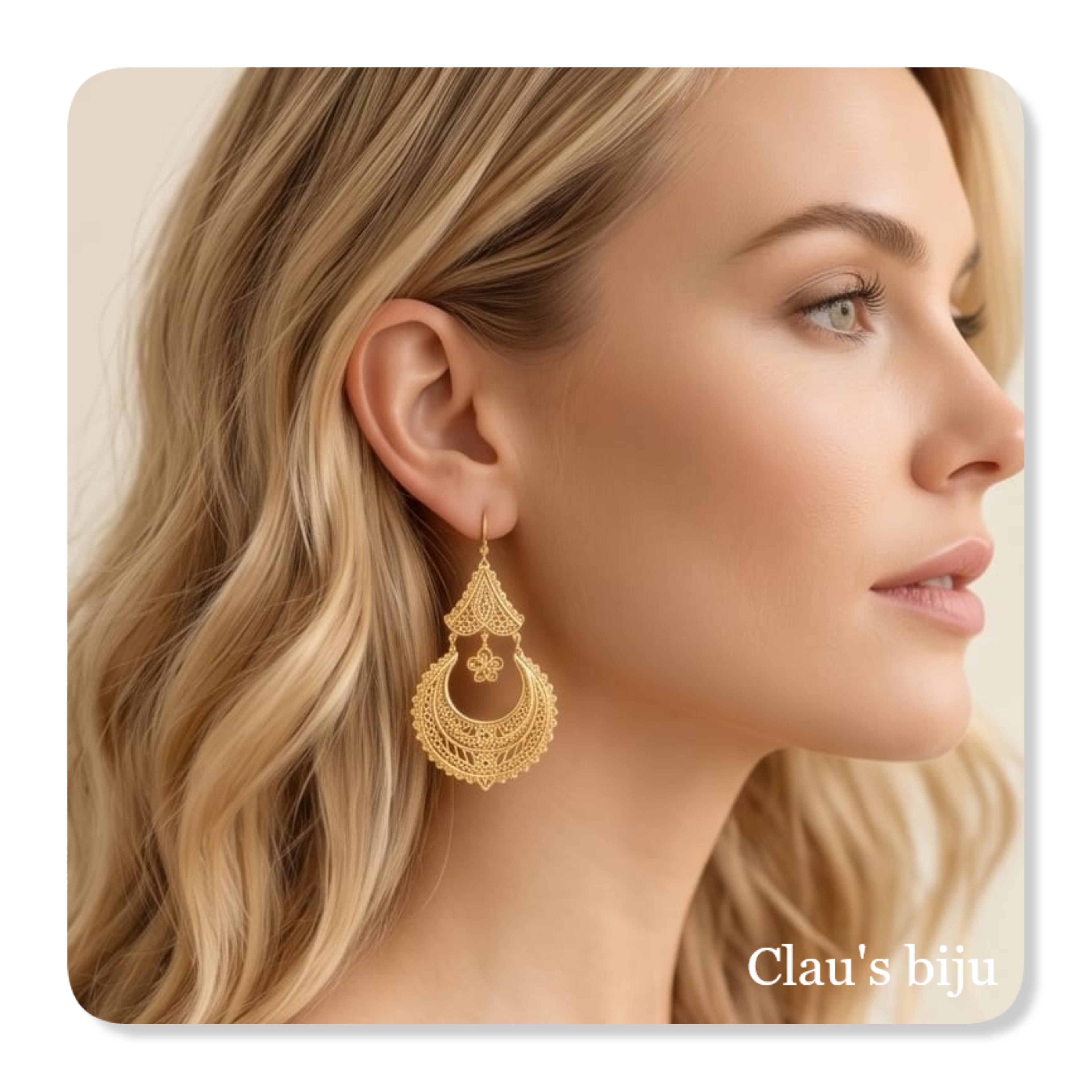 Steel earrings