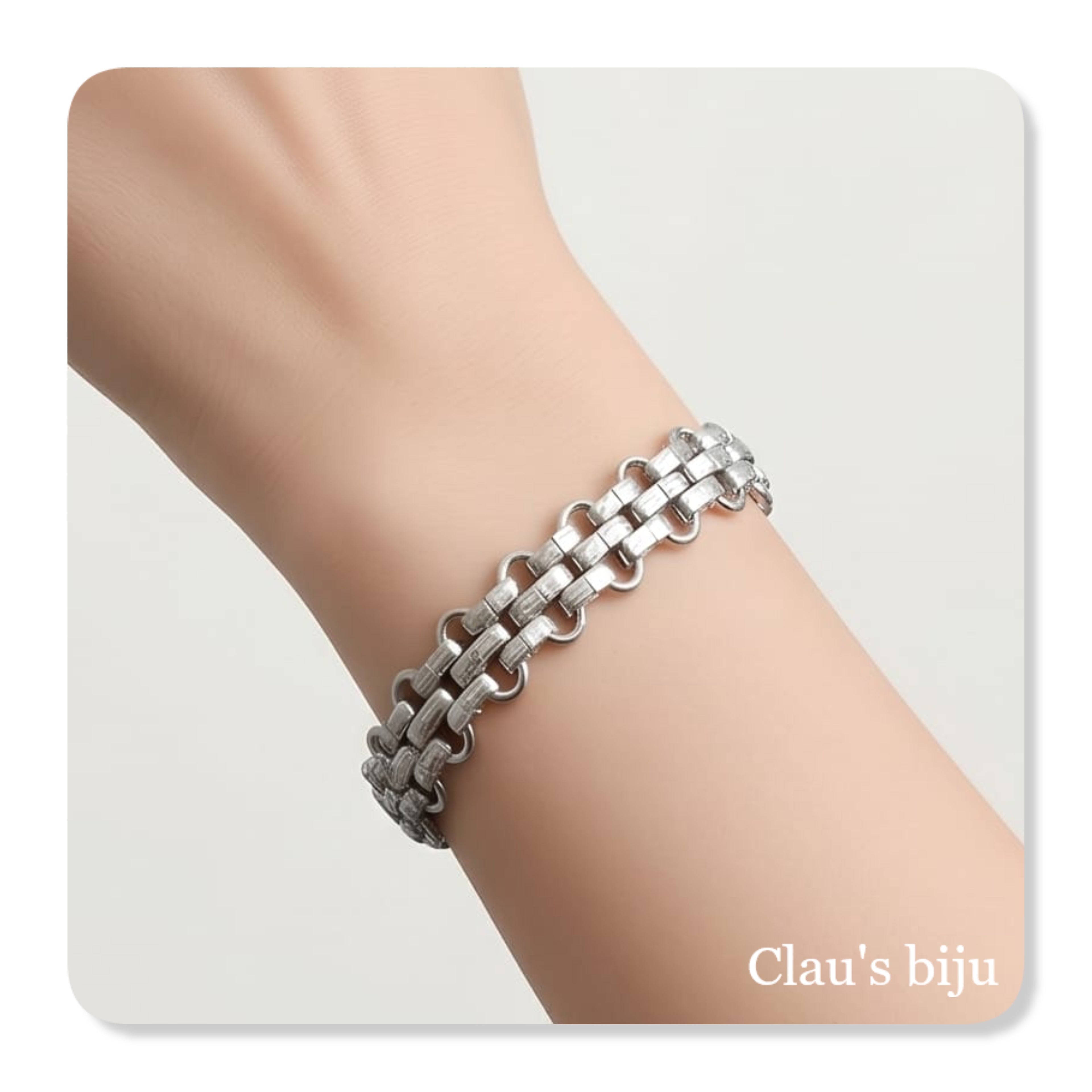 Pulseira em aço