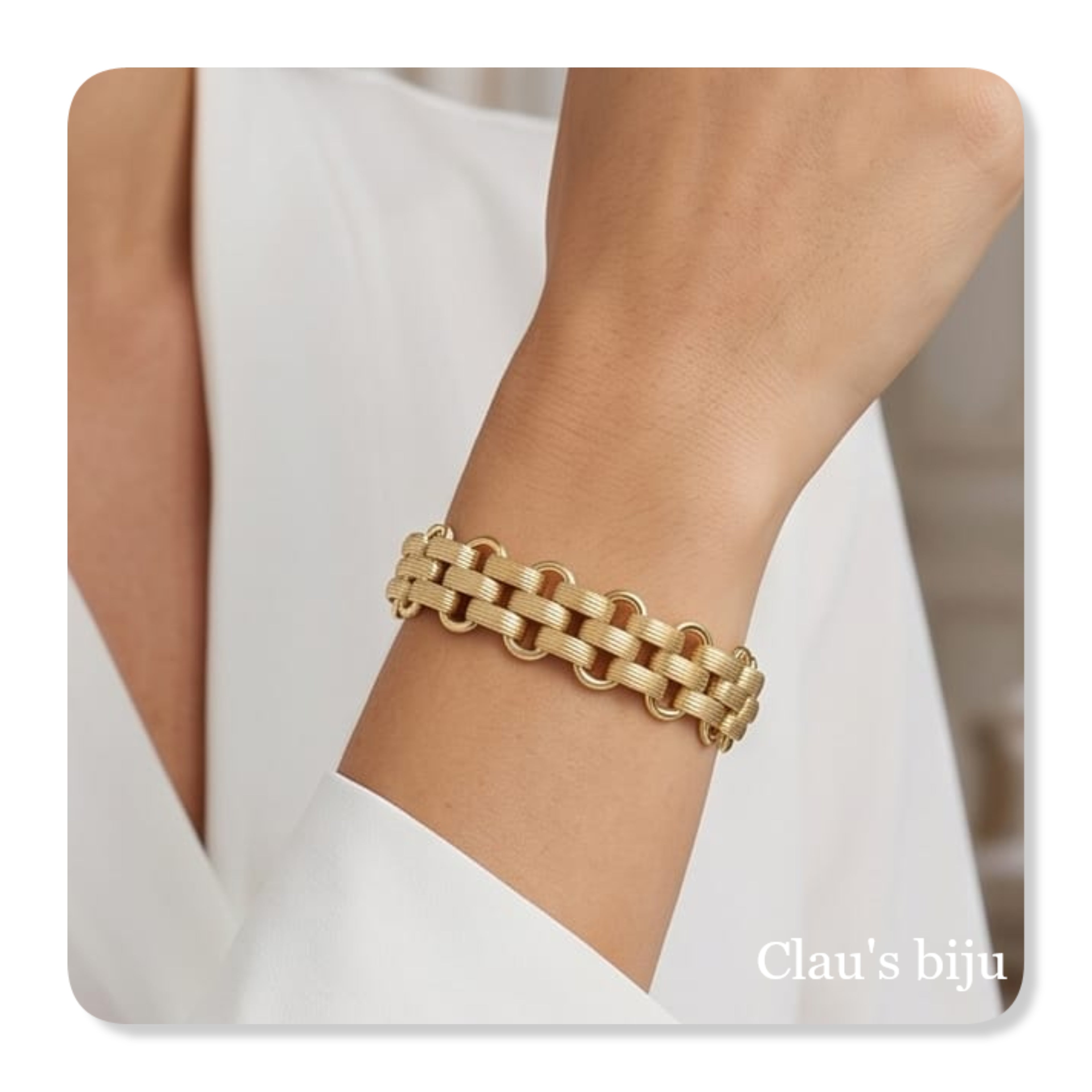 Pulseira em aço